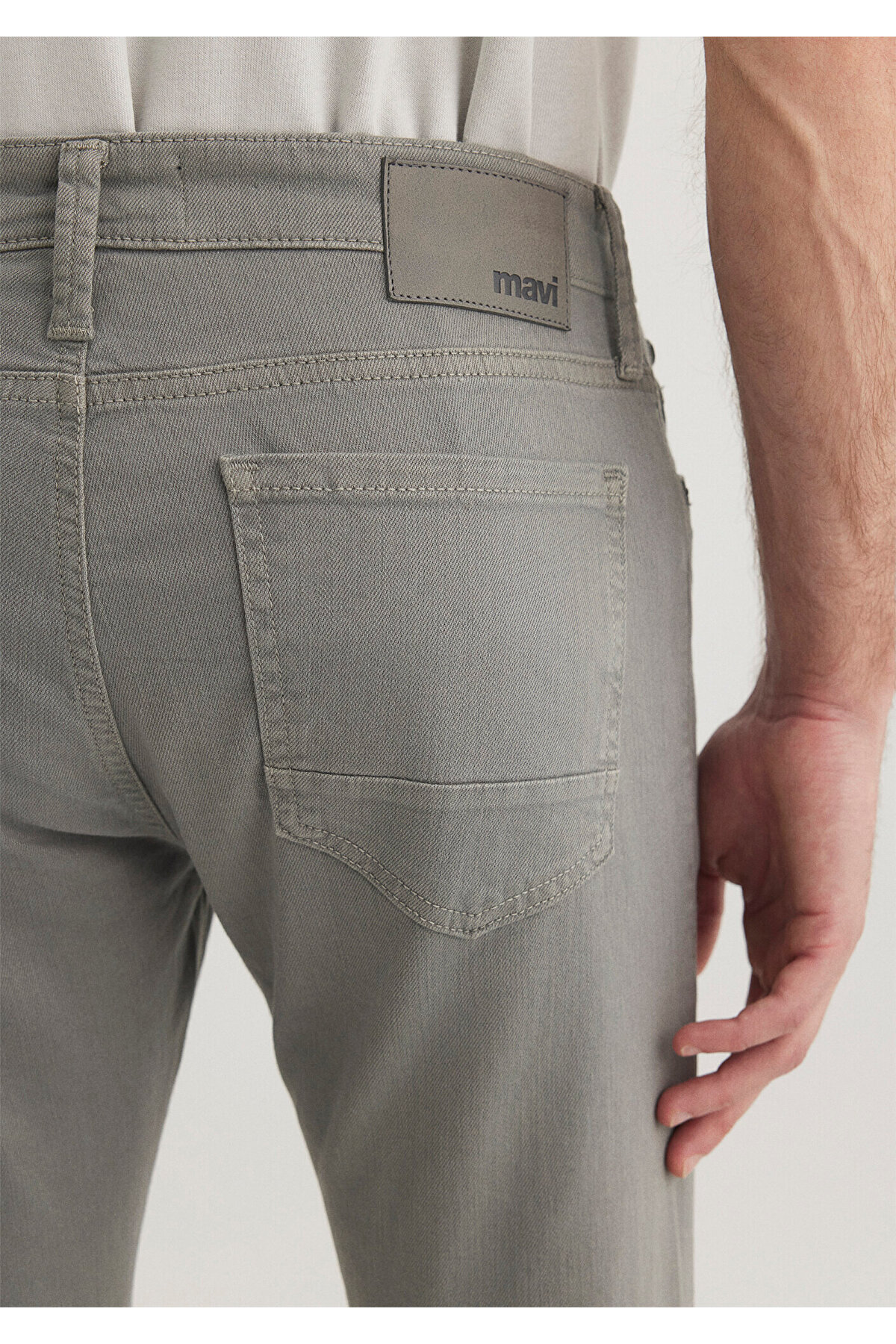 Mavi-James Tin Graue Comfort-Gabardine-Hose 0042431022 8