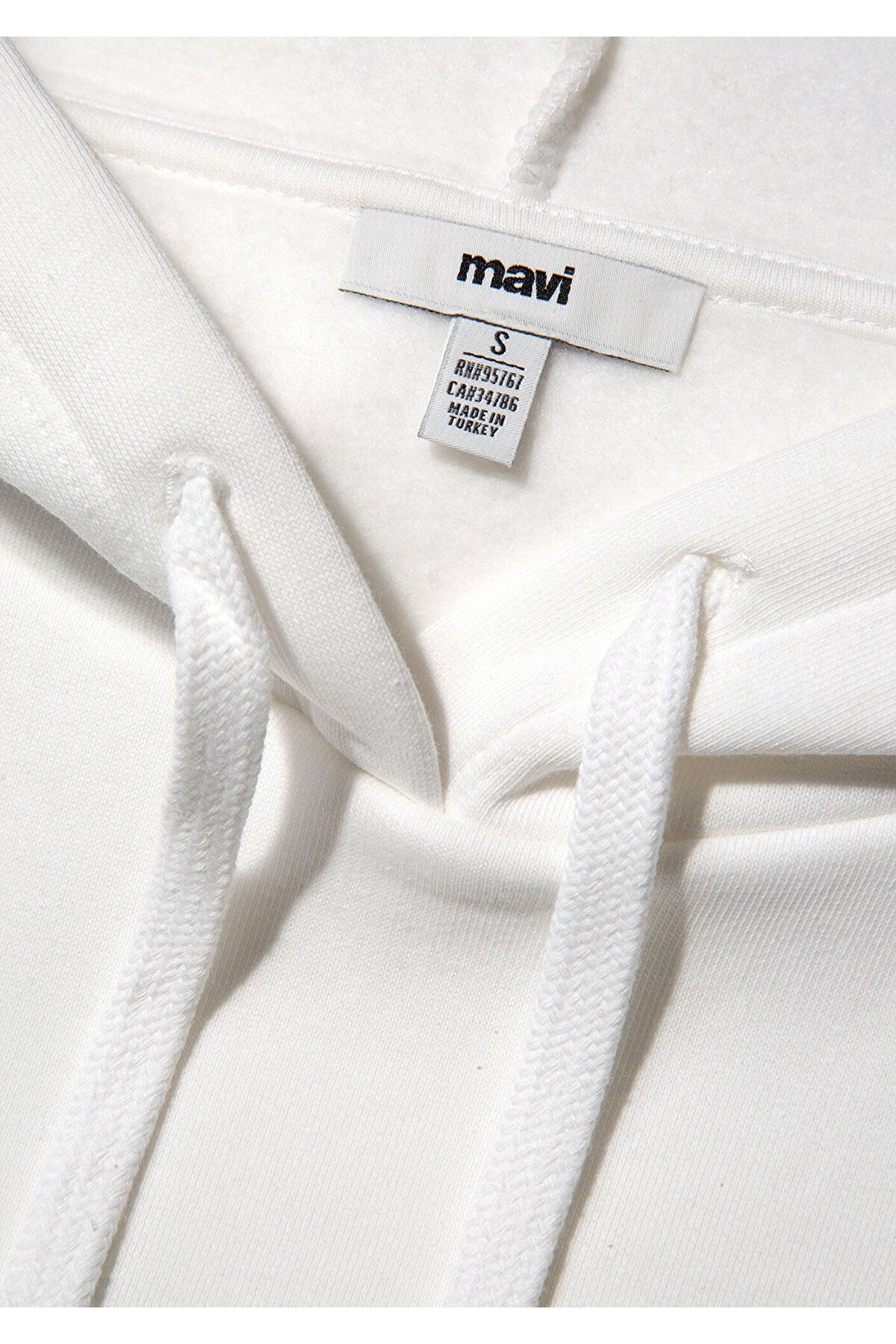 Mavi-Weißes Kapuzen-Sweatshirt mit Logo-Print 1600361-81964 8
