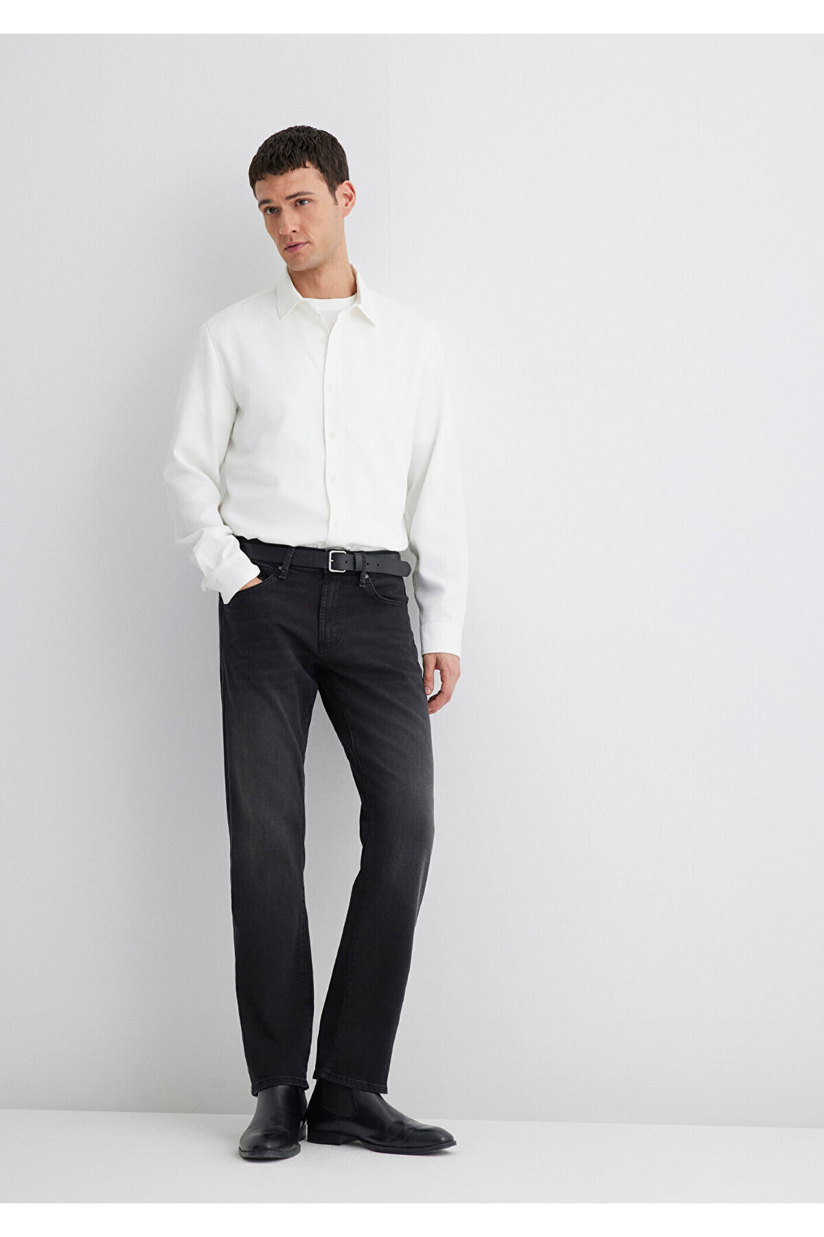 Mavi-Hunter Premium Dunkelgraue Jeanshose 0020218775 3