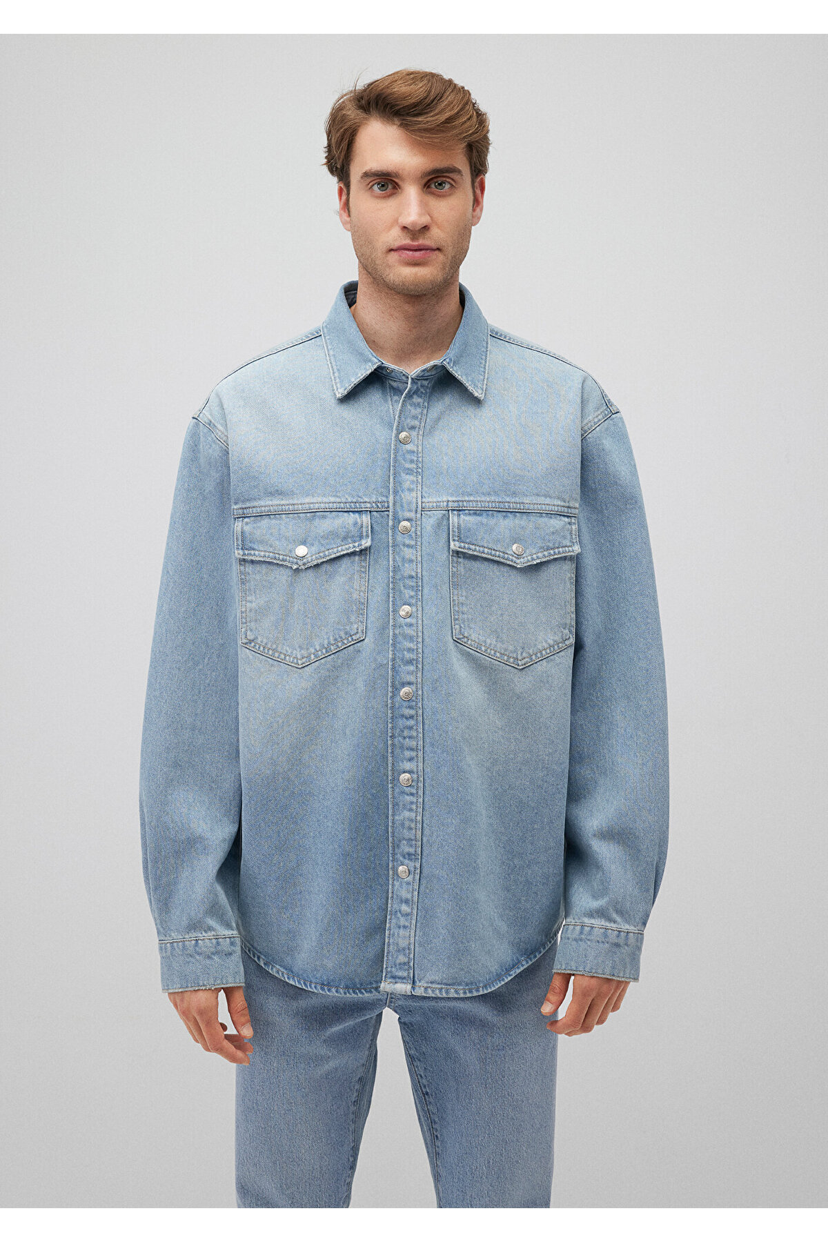 Mavi-Ross 90lar Übergroßes Jeanshemd - Misty Open Design0210031-82947 3