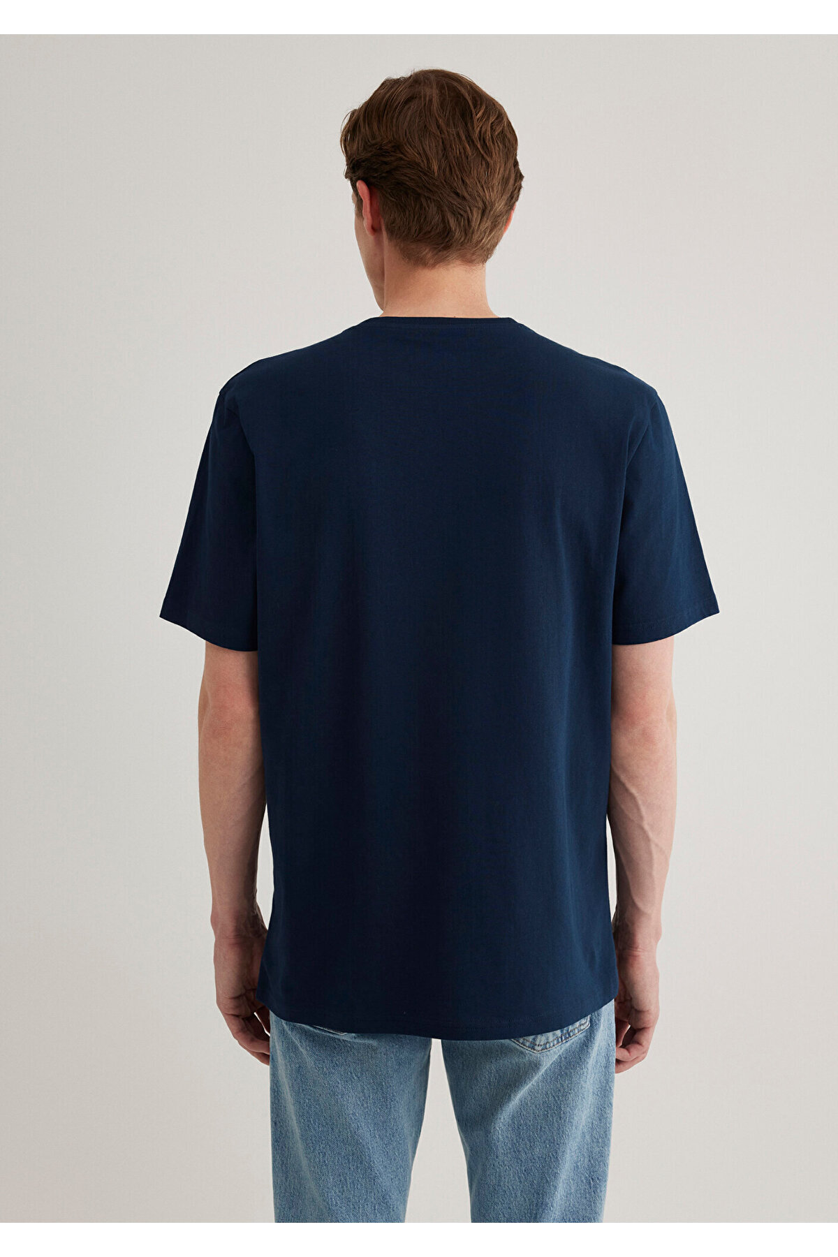 Mavi-Tisort з логотипом темно-синій Tisort Regular Fit Regular Cut 061063570490 5