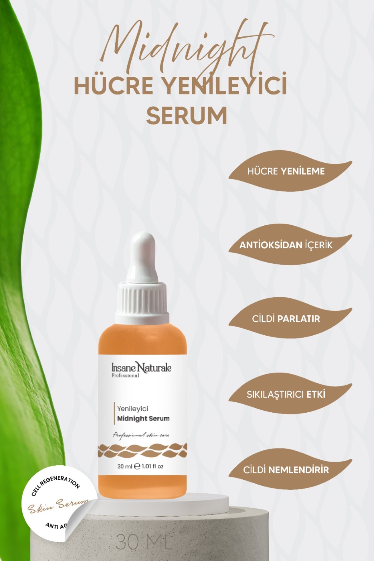Insane Naturale Yenileyici Midnight Serum 30 ml — INSNTR014