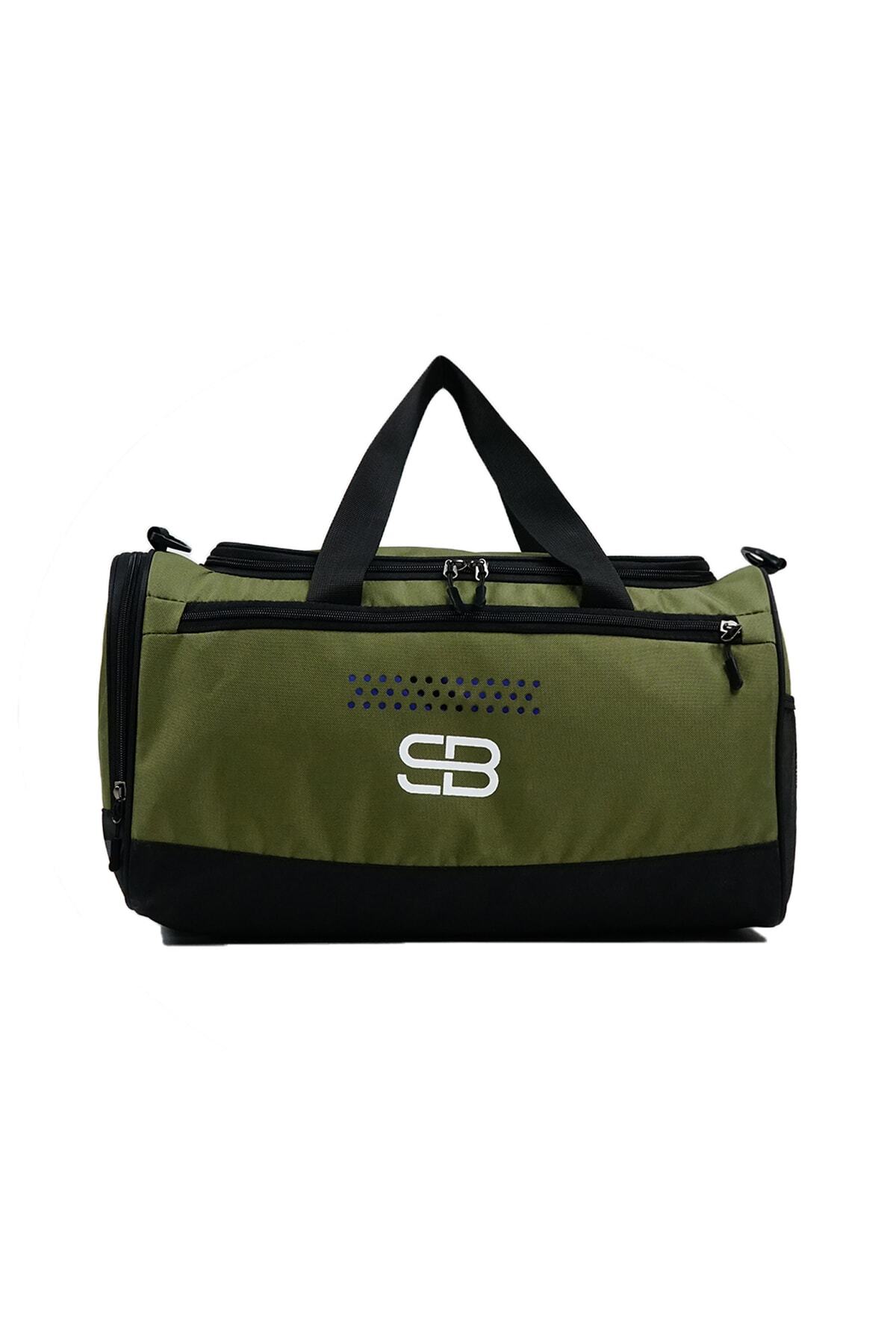 Solo Bag Haki Ayakkabı Gözlü Unisex Orta Boy Spor Fitness Ve Seyahat Çantası görsel 7