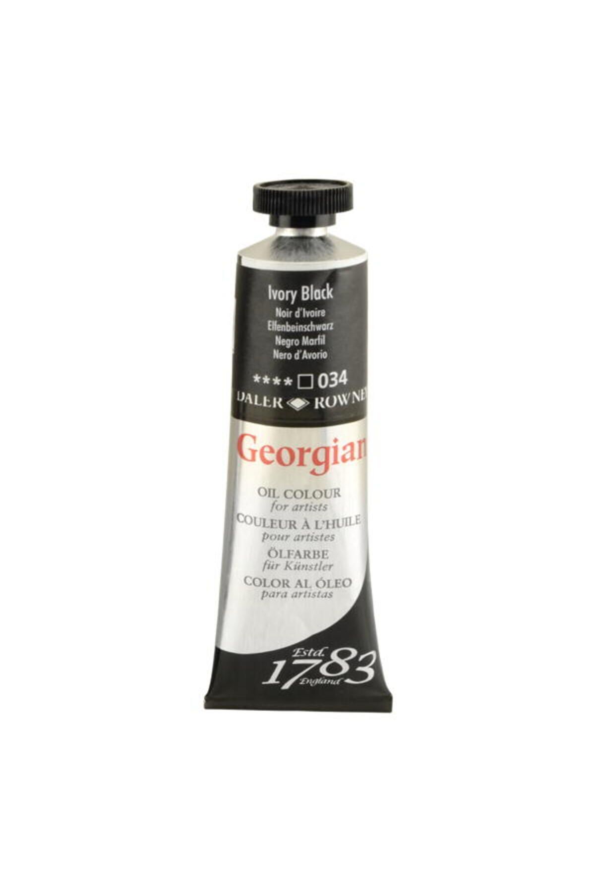Daler Rowney Georgian Yağlı Boya 37ml Ivory Black 034