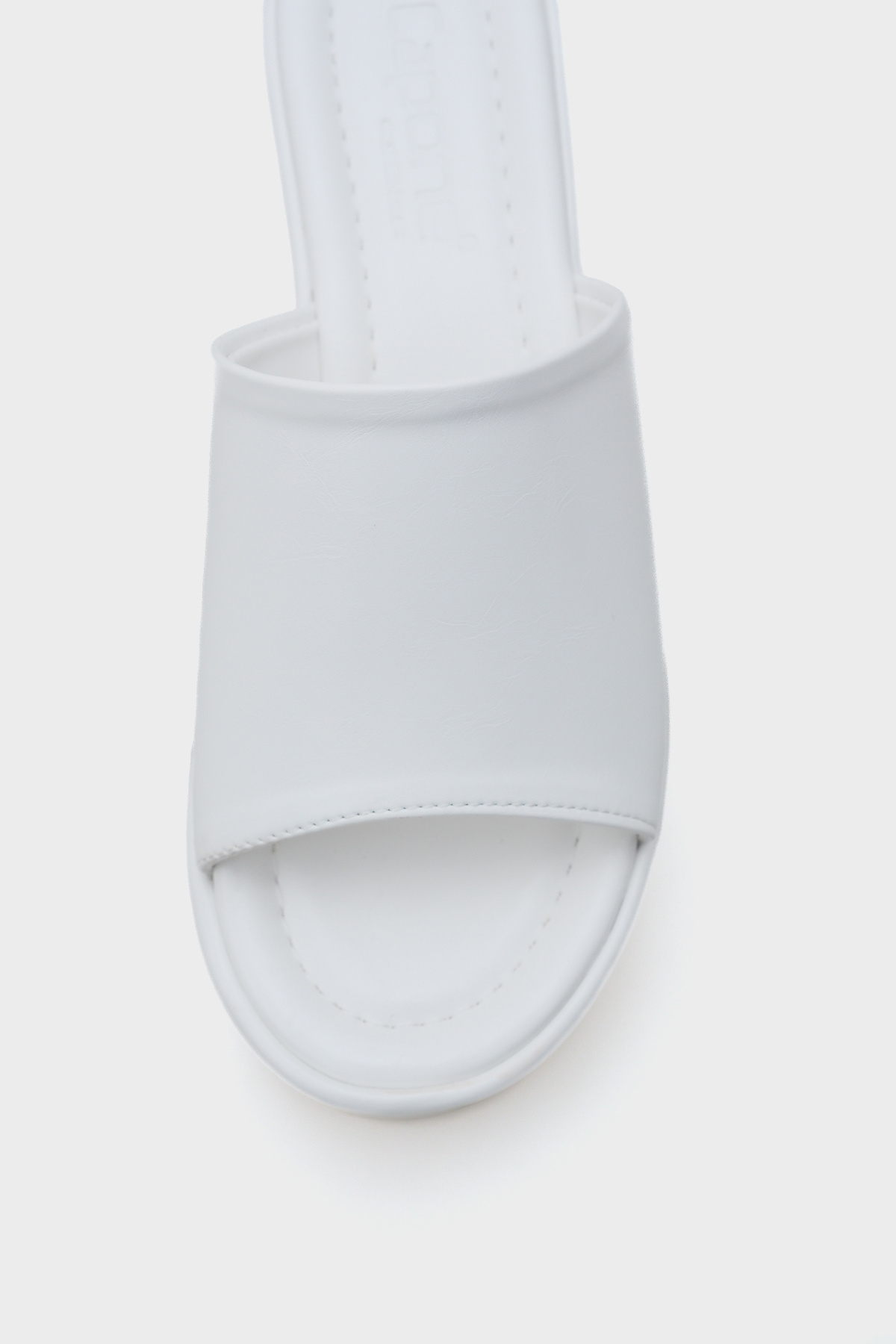 Capone Outfitters-Γυναικείες παντόφλες Marry Platform Straw Suede 2