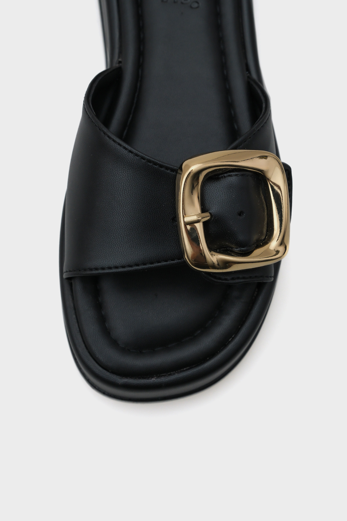 Capone Outfitters-Marget Damen-Hausschuhe mit Keilabsatz und Schnalle mit einem Riemen 2