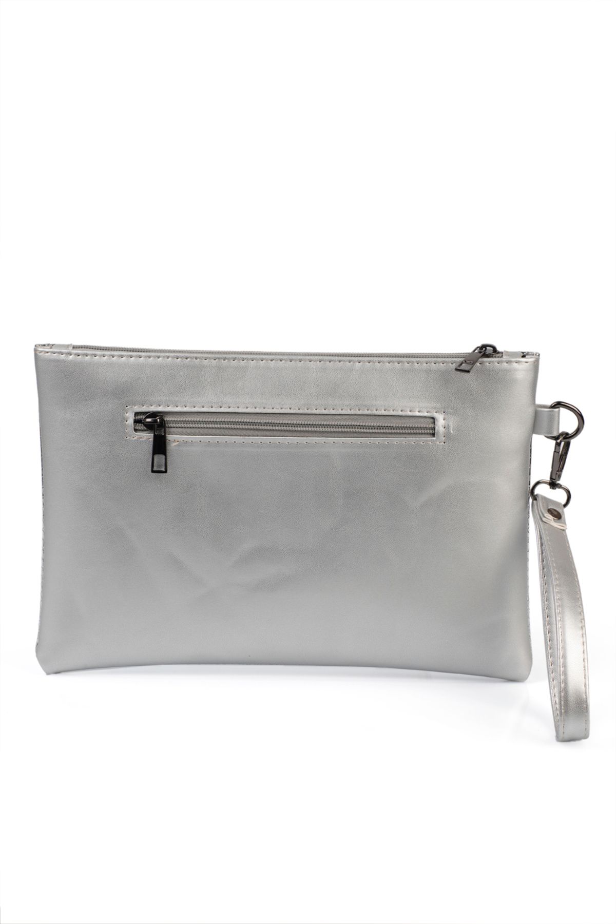 Capone Outfitters-Stříbrná kabelka Paris Women's Clutch Portfolio 5