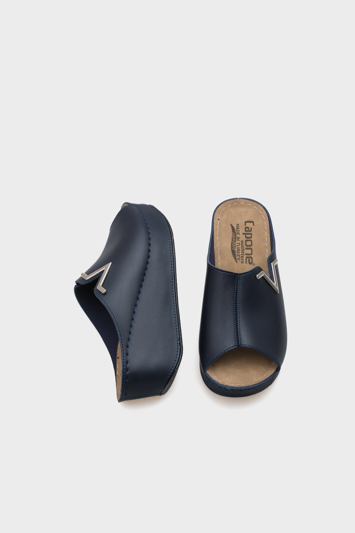 Capone Outfitters-Anatomická měkká pohodlná podrážka na klínovém podpatku Mother pantofle 4