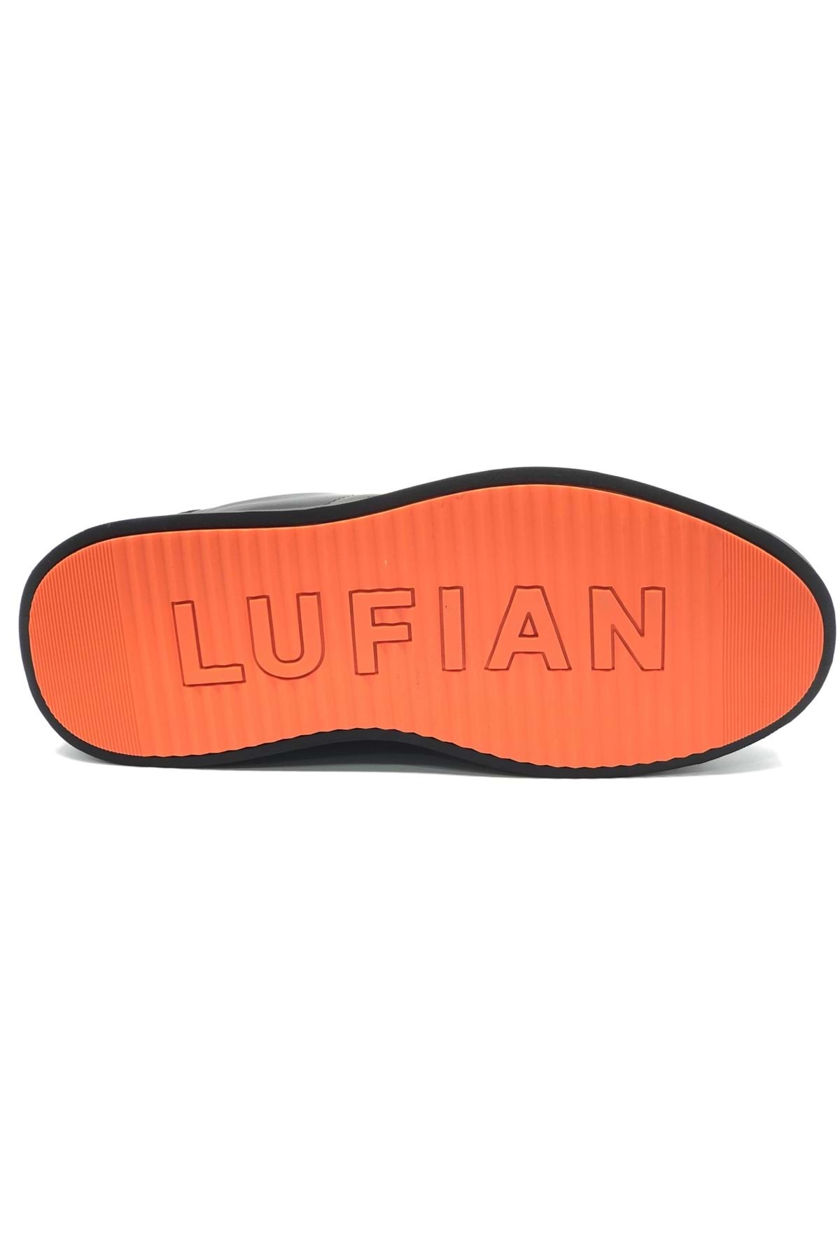 Lufian  112230227 Zeus Sneaker Erkek Deri Ayakkabı SİYAH - Görsel 7