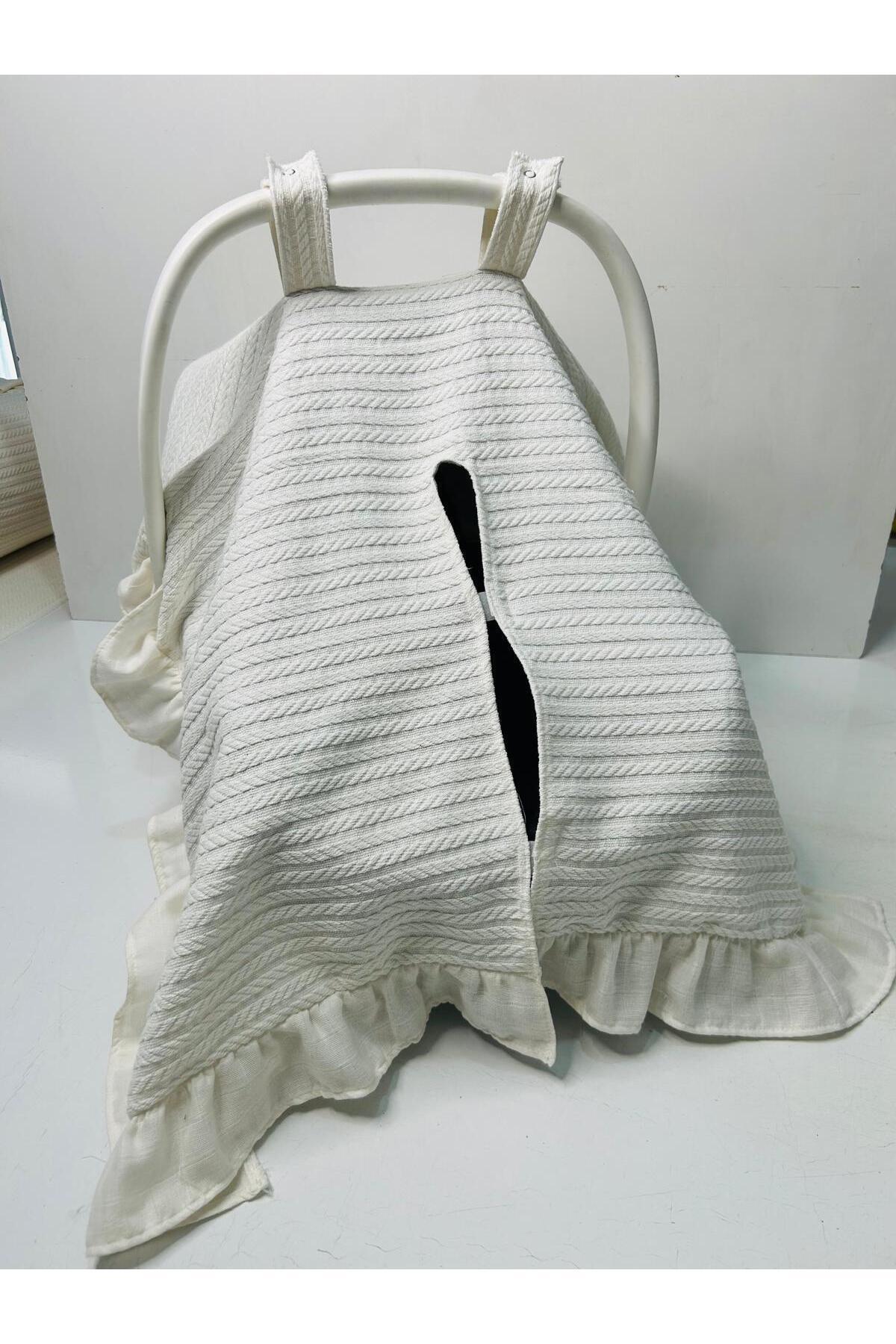 Babycitytr %100 Pamuk Puset Anakucağı Örtüsü fotoğrafı 2 (önizleme)