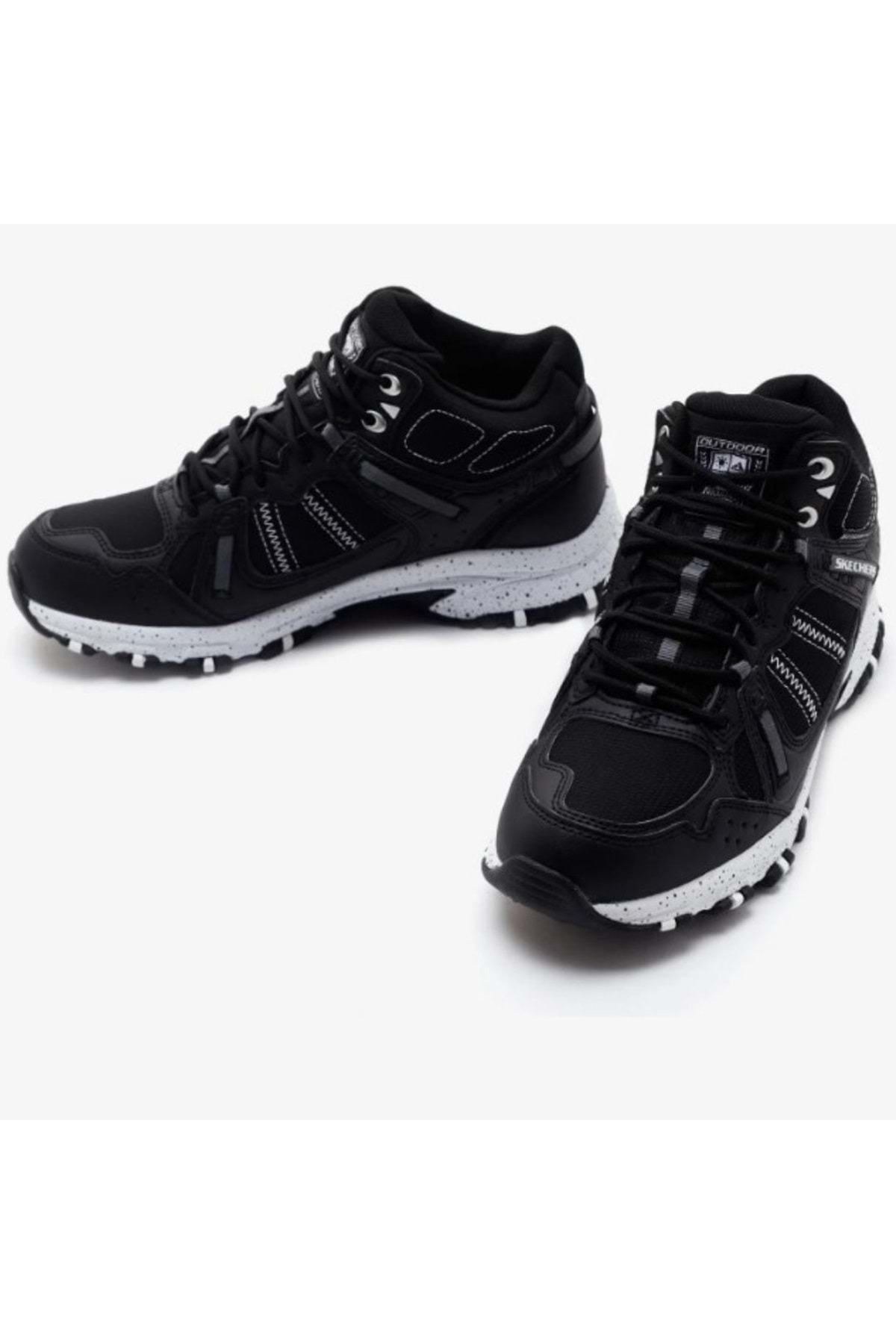 SKECHERS Hillcrest-Bound Peak 180021 Watherproof Outdoor Unisex Bot SİYAH-BEYAZ görsel 4