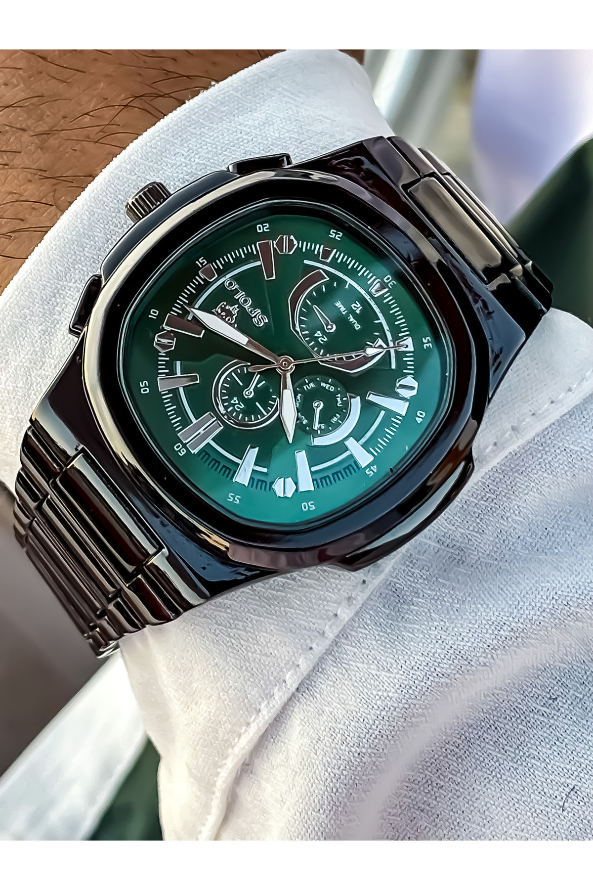S.POLO-New Season Black Color Men's Wristwatch Men's Watch Bracelet Gift Father's Day Gift 1