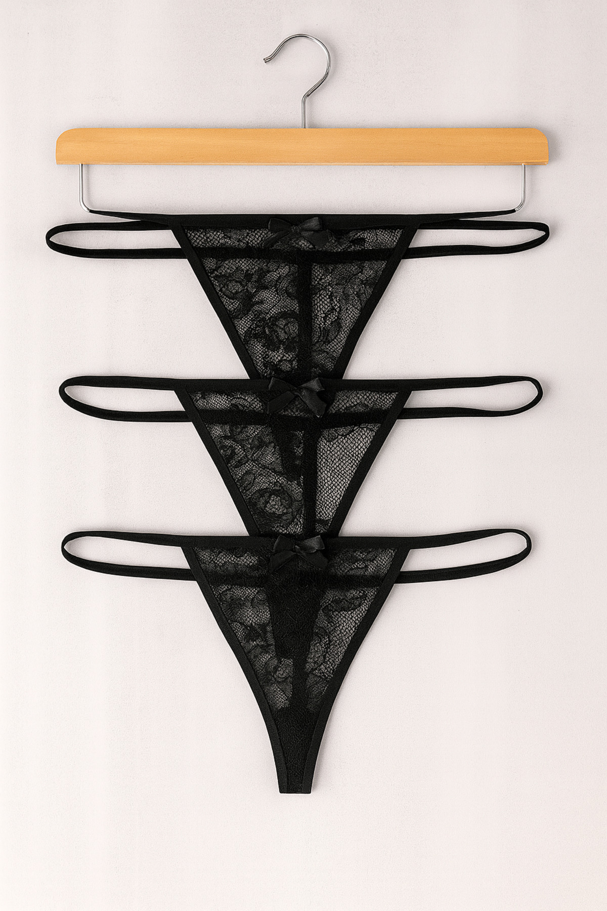 Emsay Store-Romantic Series 3-Pack Fancy Sexy Lace Plus Size (Available) Women's String -Thong Panties 1