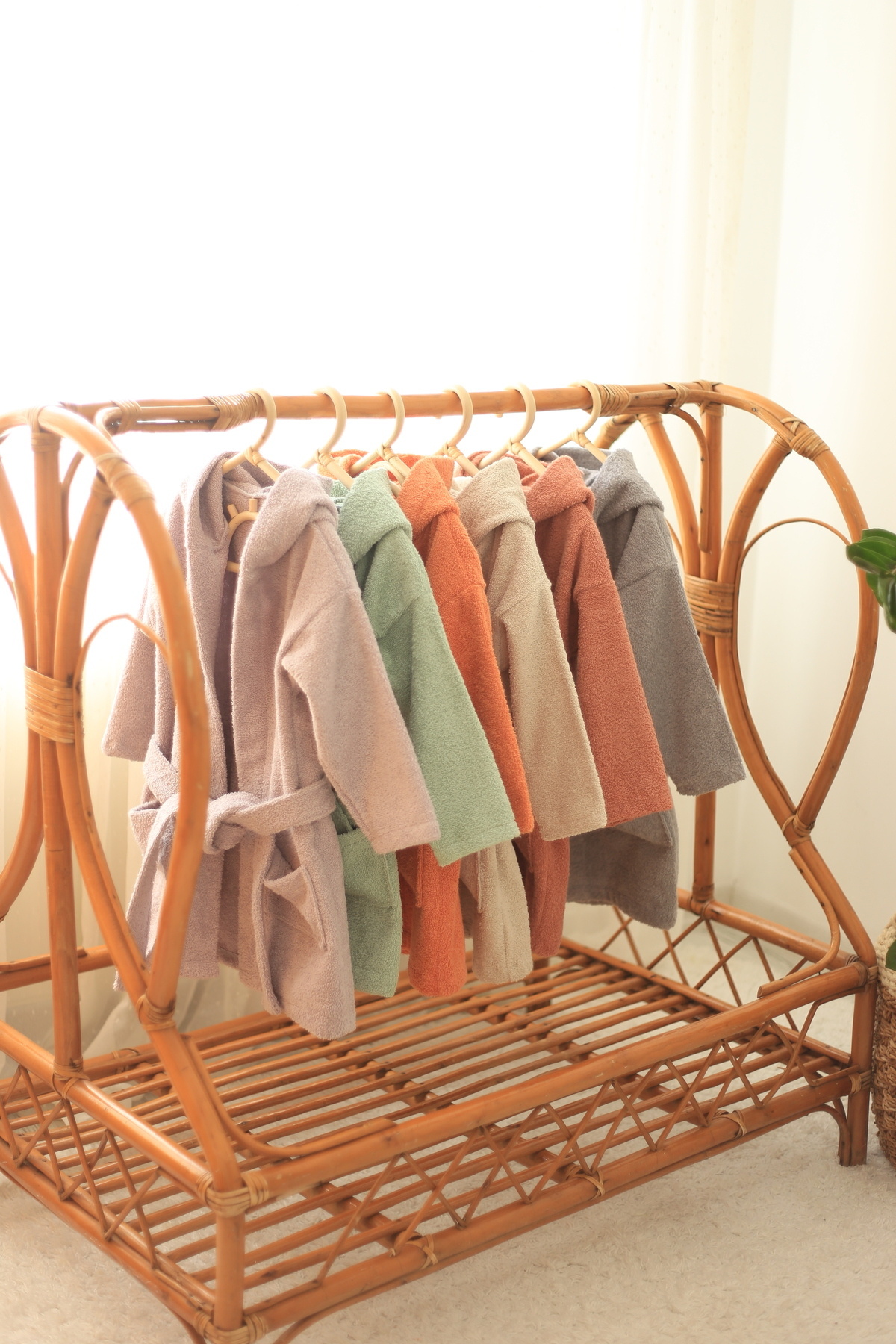 ilays beauty Buldan Dokuması Bebek/çocuk Bornozu Mint Yeşili Rengi fotoğrafı 6 (önizleme)