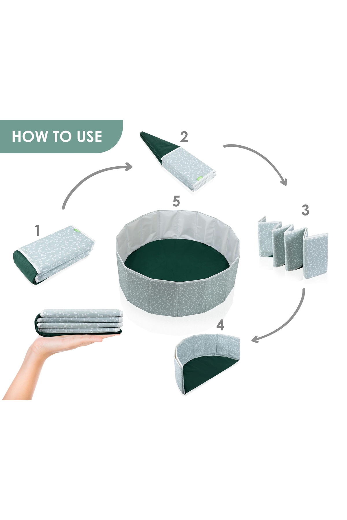 Babyjem Katlanabilir Bebek Top Havuzu fotoğrafı 3 (önizleme)