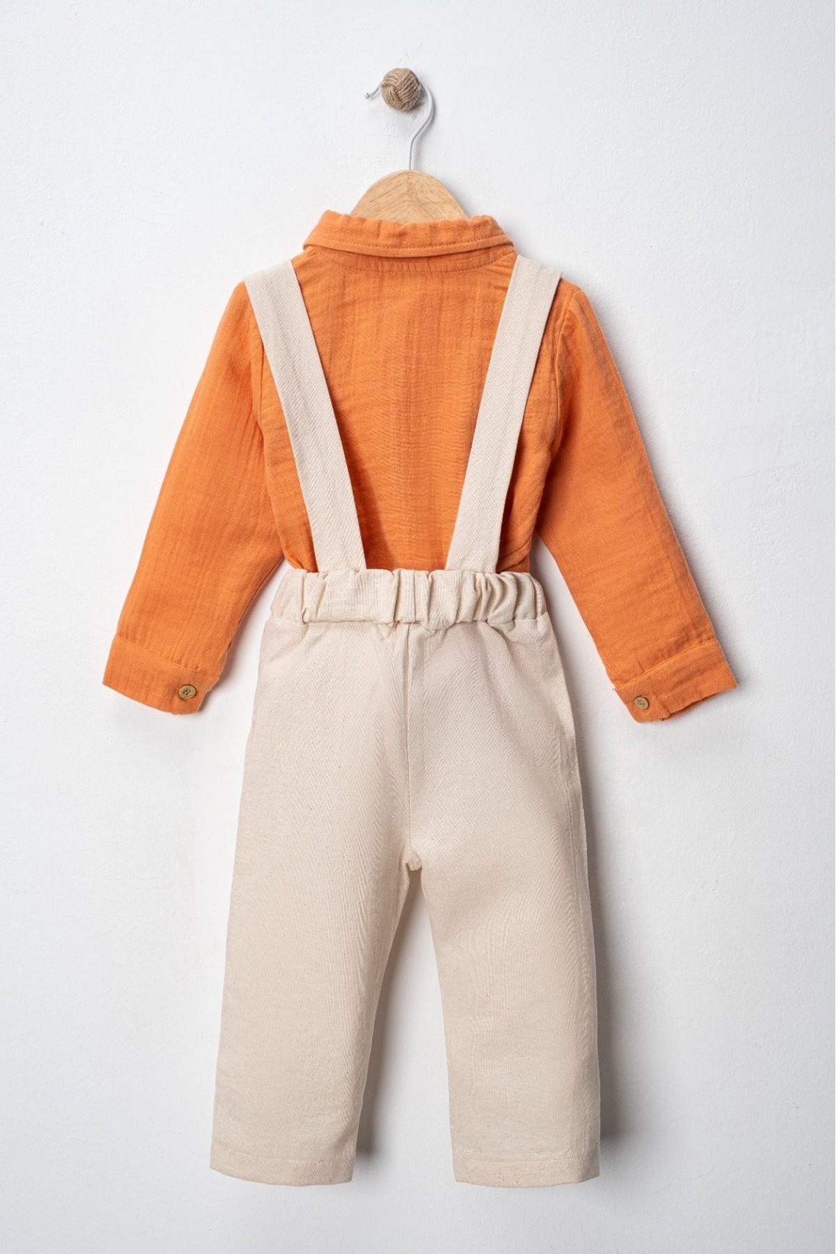 Lamonde Müslin Uzun Kollu Pantolon Erkek Bebek Salopet / 9 - 24 Ay fotoğrafı 5 (önizleme)