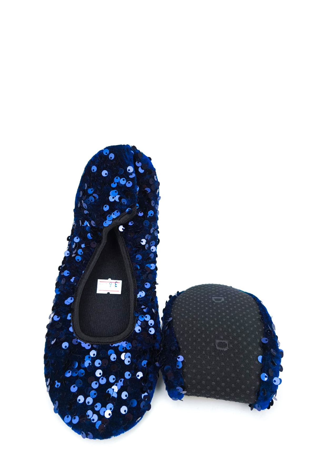 CEYDA SHOES PULLU Kadife Ev,hac, Umre , Hediye, Günlük Babet,Pull Payet Babet, Panduf, Patik, Gösteri Pisi Pisi görsel 5