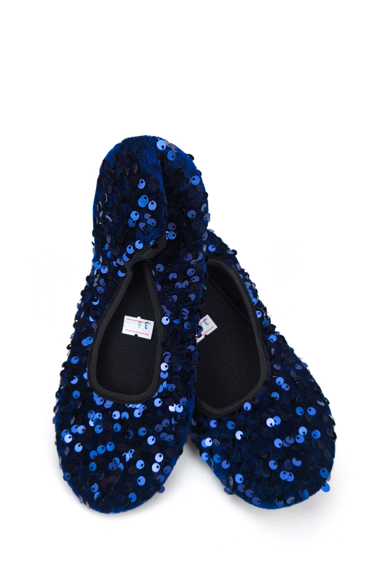CEYDA SHOES PULLU Kadife Ev,hac, Umre , Hediye, Günlük Babet,Pull Payet Babet, Panduf, Patik, Gösteri Pisi Pisi görsel 2