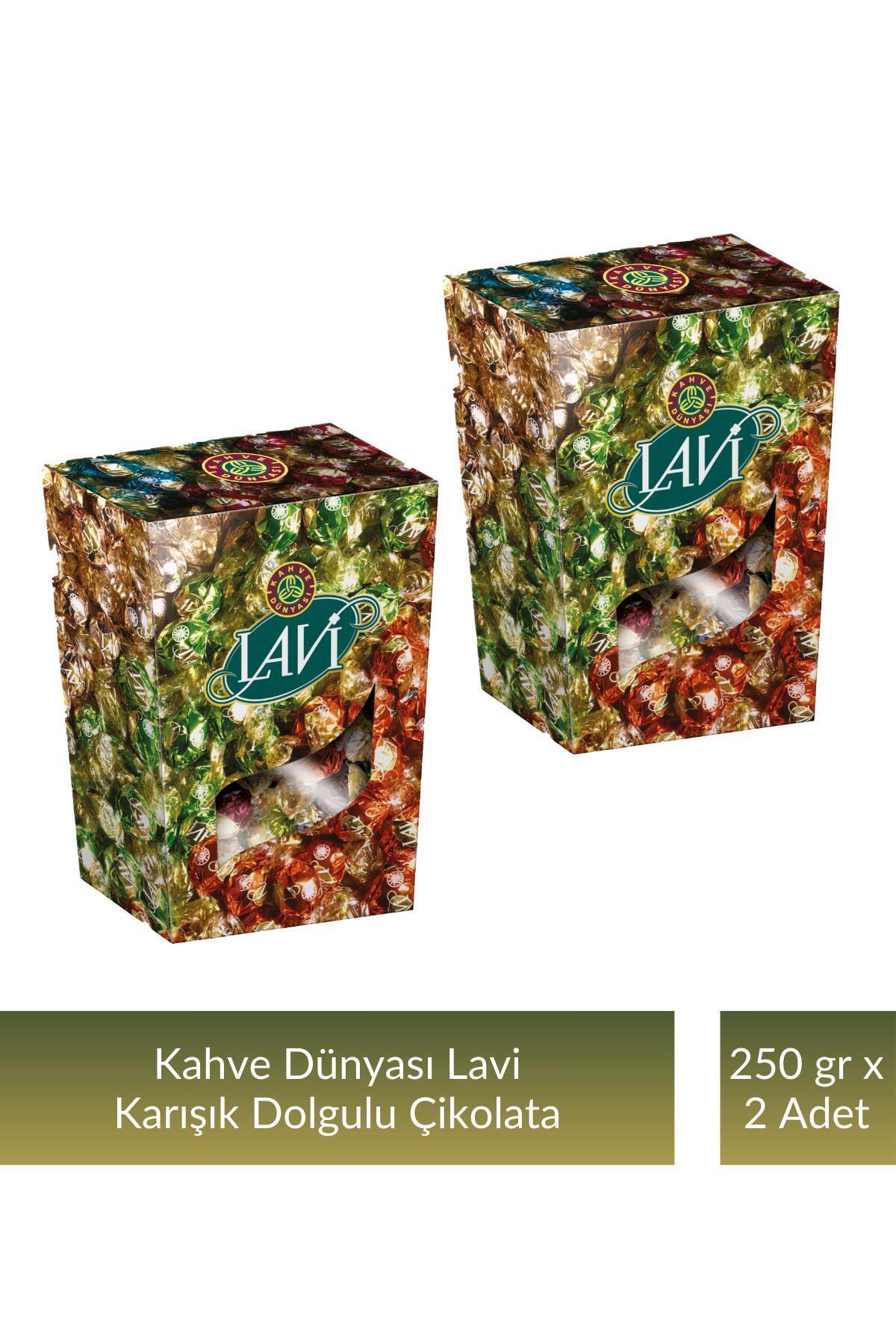 Kahve Dünyası Kahve Dünyası Lavi Karışık Dolgulu Çikolata 250 gr x 2 Adet