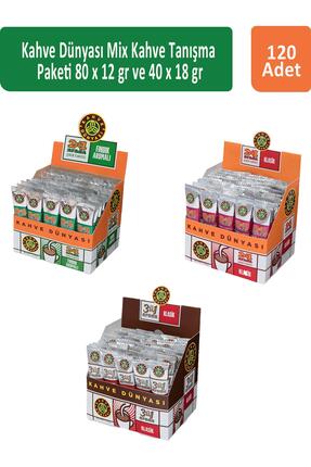 Kahve Dünyası Kahve Dünyası Mix Kahve Tanışma Paketi 80 x 12 gr x 2 Adet ve 4...