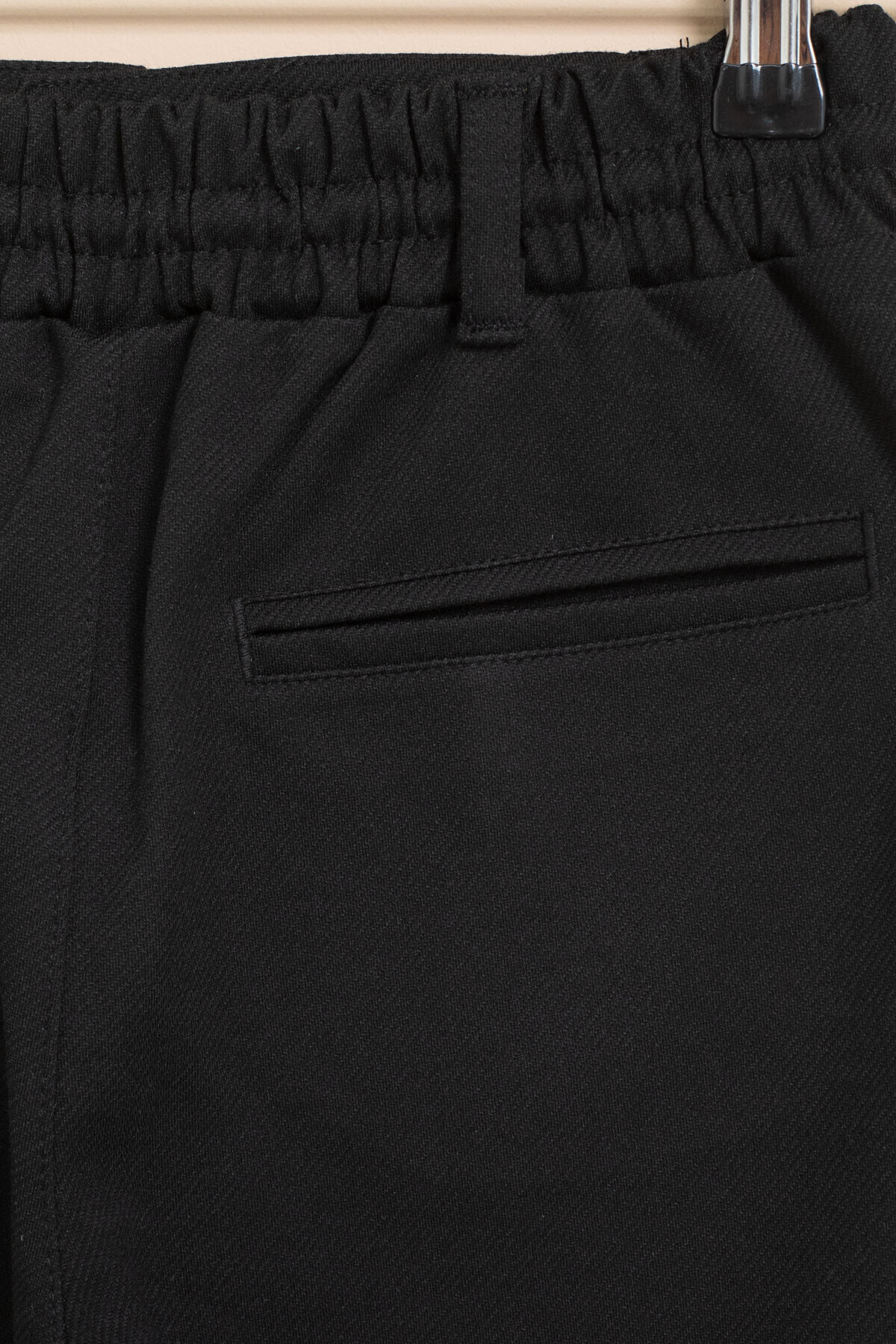 Cansın Mini-Black Boy's Double Leg Basic Fabric Trousers with Elastic Waist 21420 4