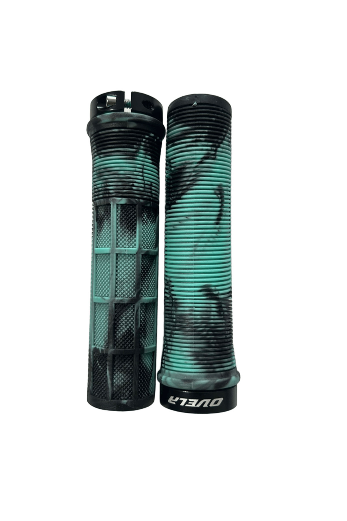 ovela Scooter & Bisiklet Uyumlu Alyanlı Desenli Elcik 135MM Turkuaz/Sİyah