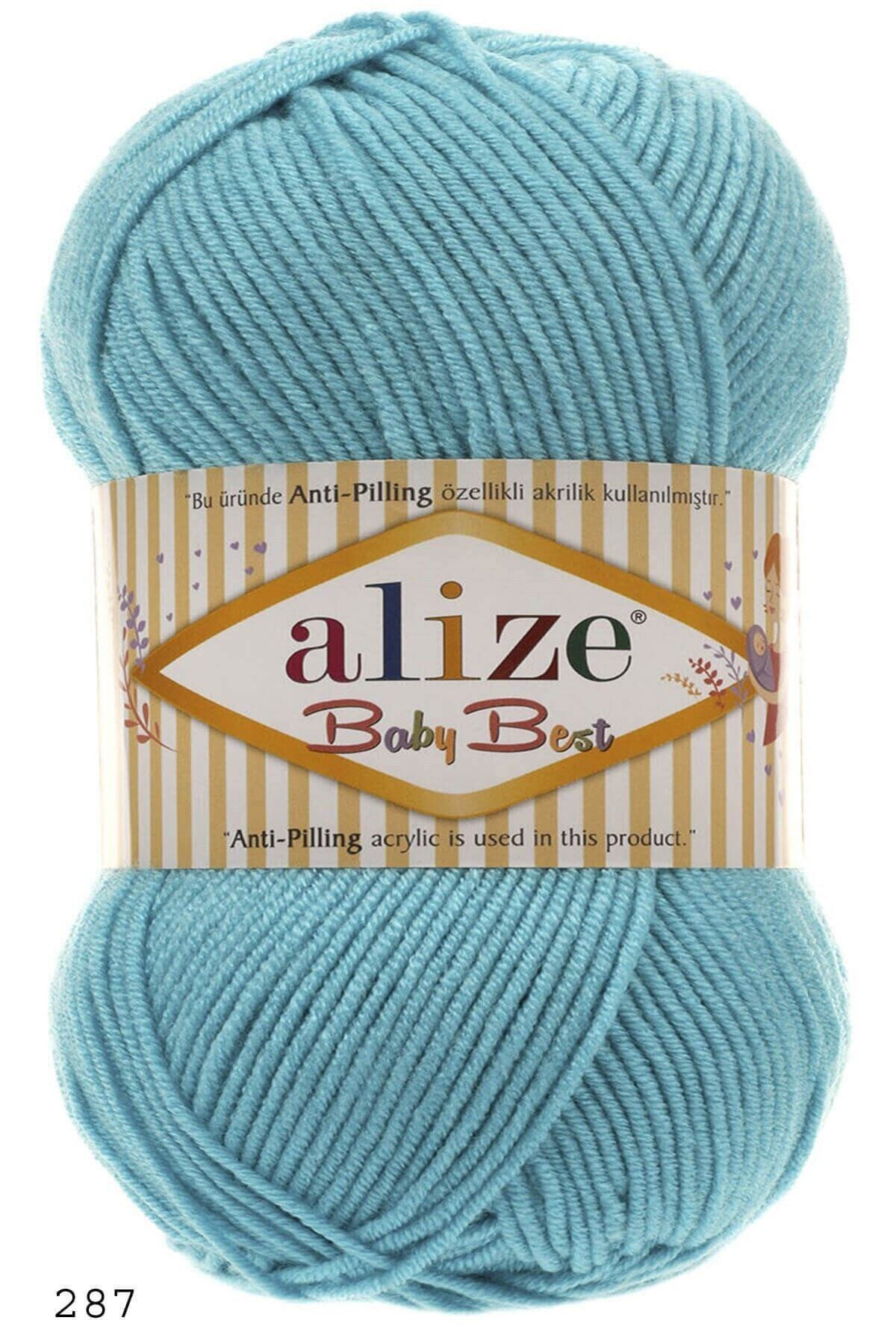 Baby Best 287 Turquoise 10% Bamboo - 90% Acrylic (anti-pilling Acrylic) / 100 Gr - 240 M
