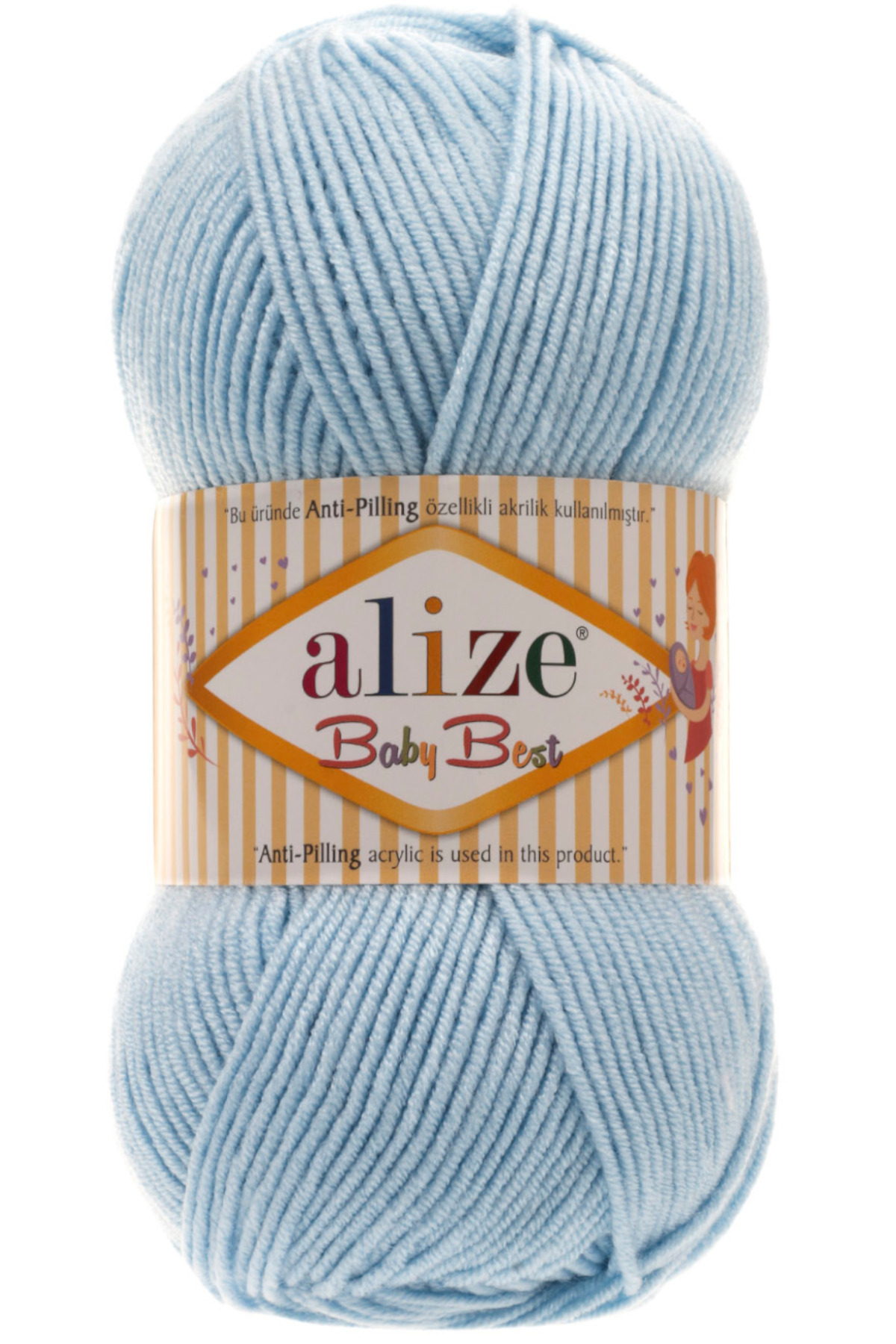 Baby Best 40 Blue 10% Bamboo - 90% Acrylic (anti-pilling Acrylic) / 100 Gr - 240 M