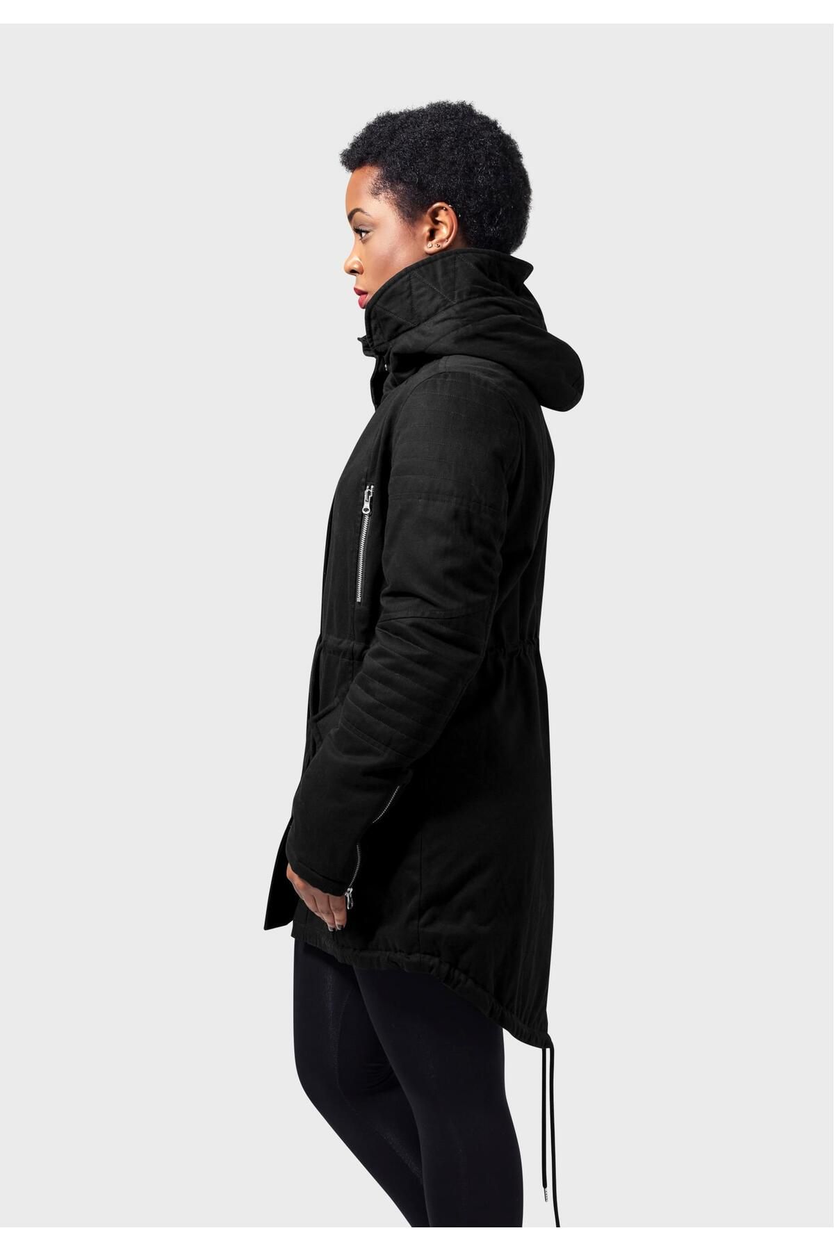 Urban Classics-Damen Ladies Sherpa Lined Cotton Parka 7