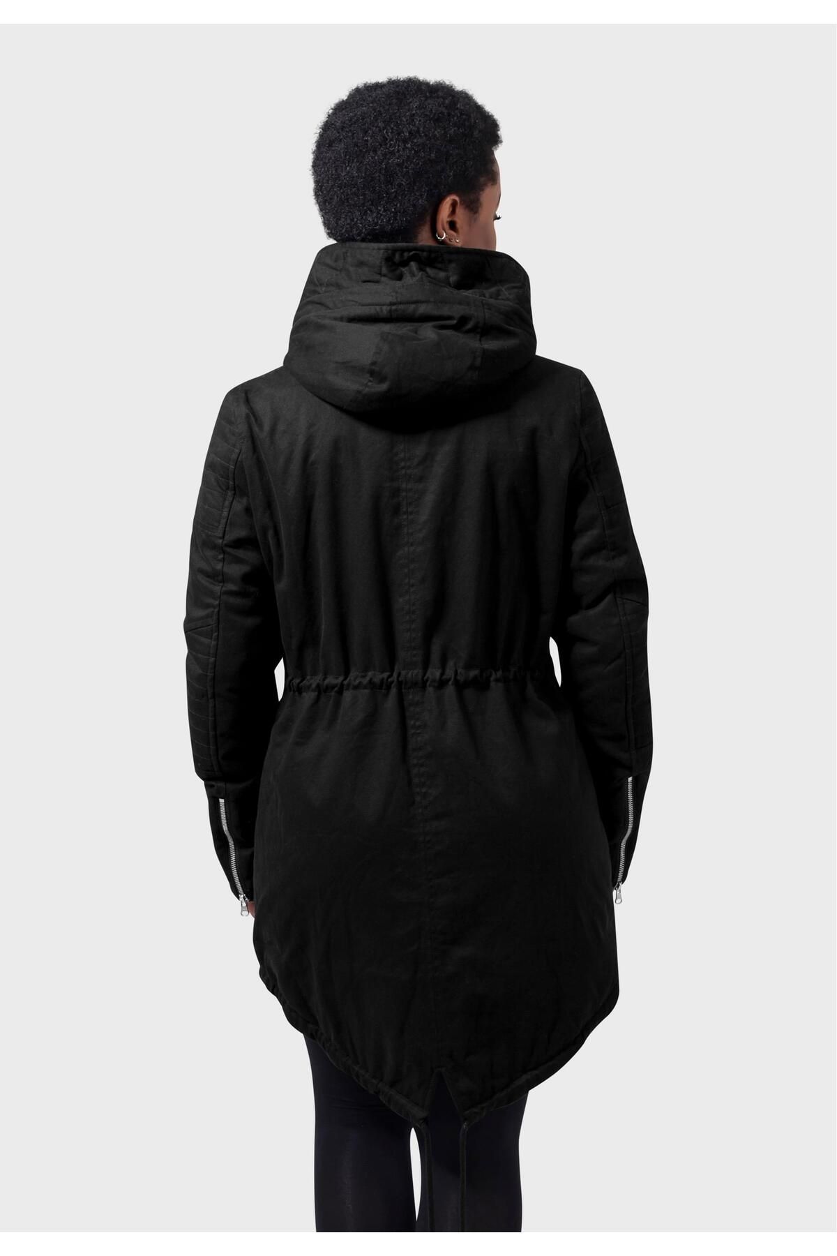 Urban Classics-Damen Ladies Sherpa Lined Cotton Parka 8