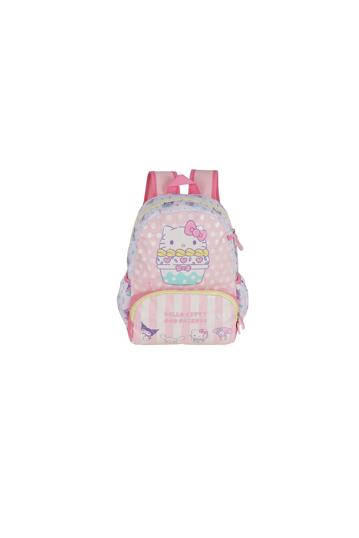Hello Kitty-BACKBACK 13.5" Pink Color&Character Prints 1
