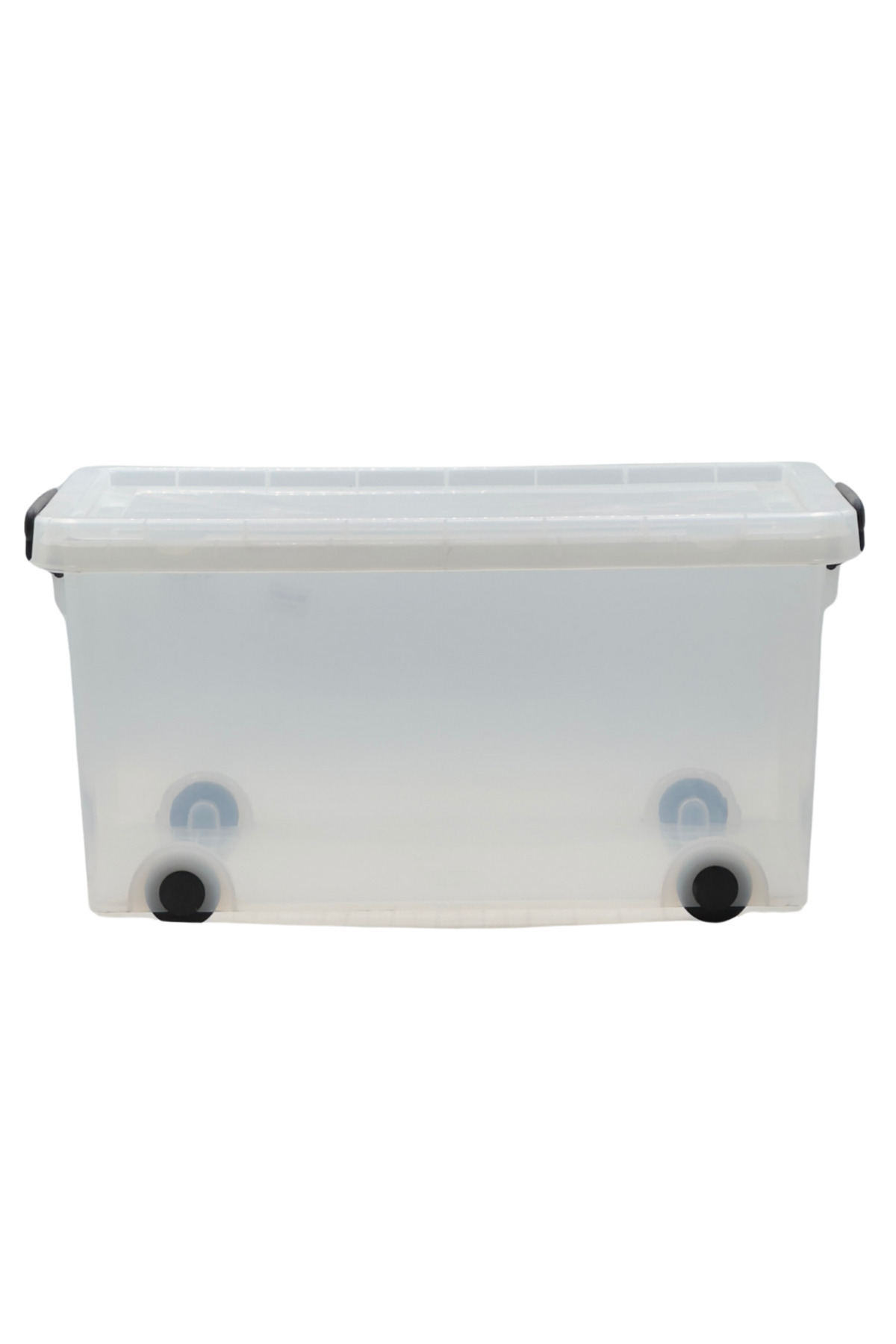 SUPPLIER-Clear Plastic Storage Container with Wheels and Lid, Portable & Stackable | Lock Lid Organizing Cont 4