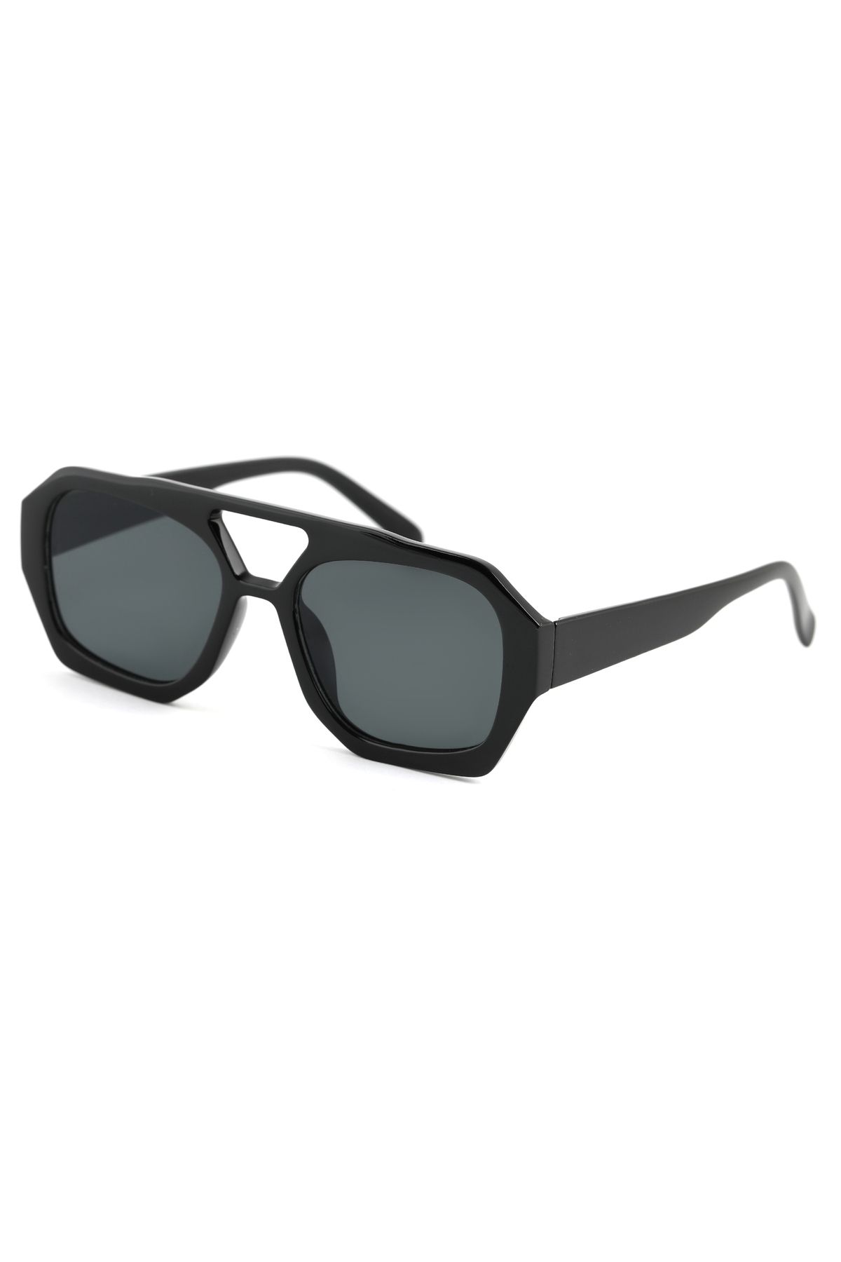TomyHelf-Rectangular Design Black Frame Black Glass Women's Sunglasses Vehla 6