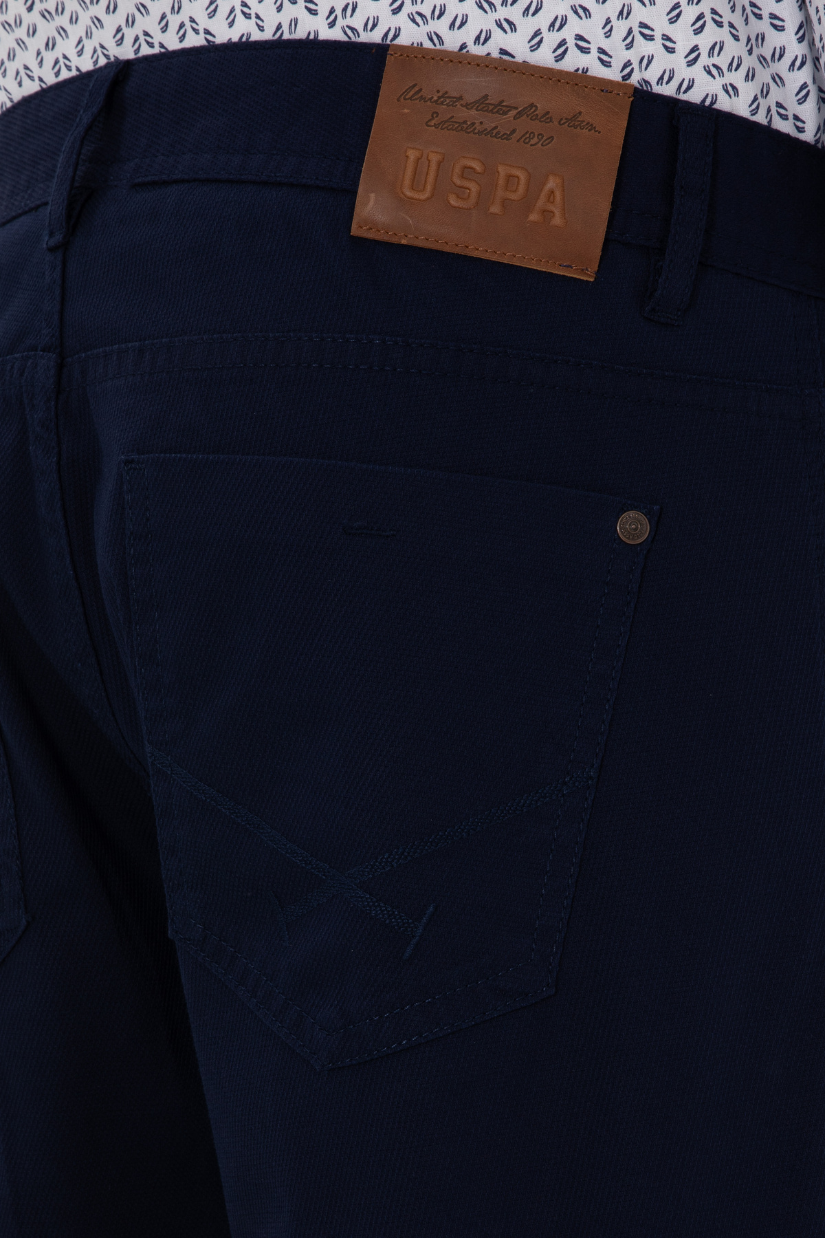 U.S. Polo Assn.-Men's Navy Blue Canvas Trousers 50299165 -Vr033 6