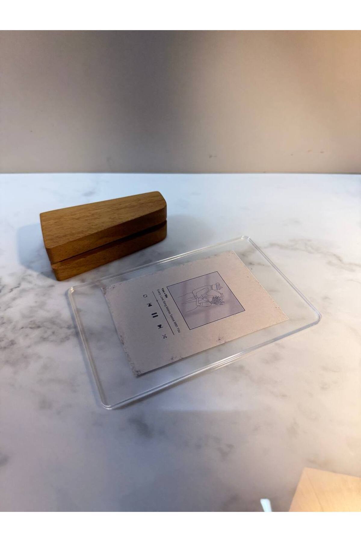 NO ON ATÖLYE-Solid Handmade Ireko Wood Plexiglass Frame (Frame Is Sent Empty) 2