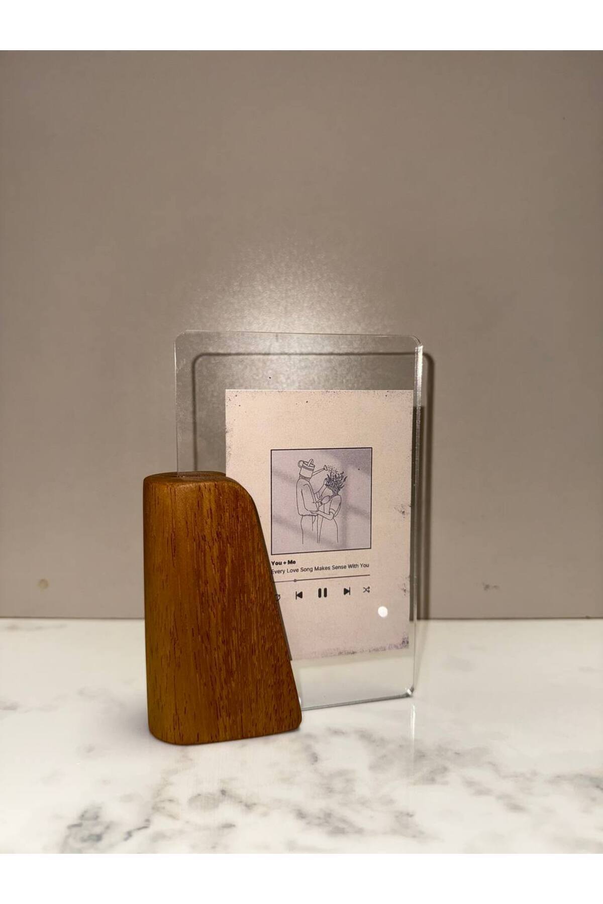 NO ON ATÖLYE-Solid Handmade Ireko Wood Plexiglass Frame (Frame Is Sent Empty) 7