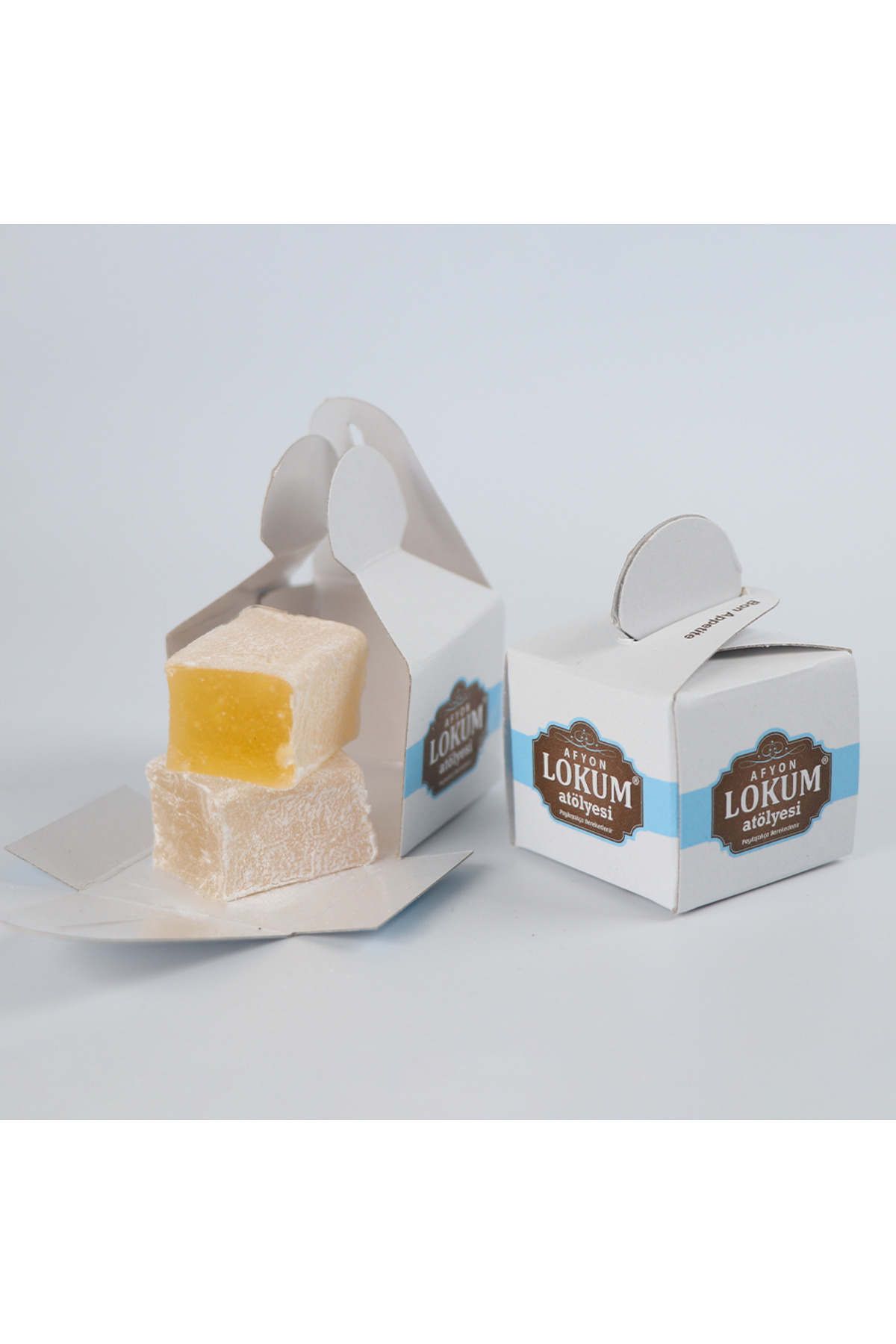 Lokum Atölyesi SADE DÖKME LOKUM 300G (10 ADET TEKLİ KUTU İÇERİSİNDE)