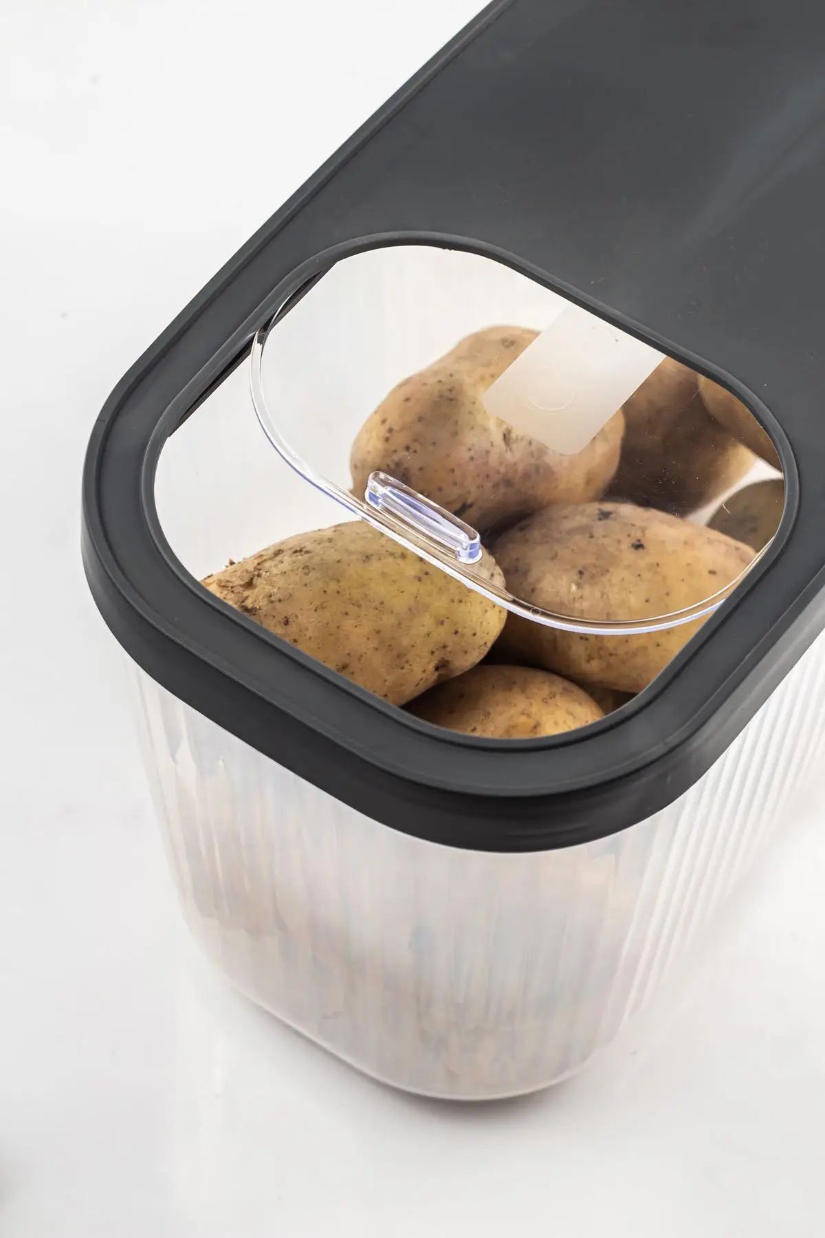 Bayev-3 Pieces Gray 10 Liter Food Pulses Storage Container - Detergent Tablet Storage Box with Trim Lid 4