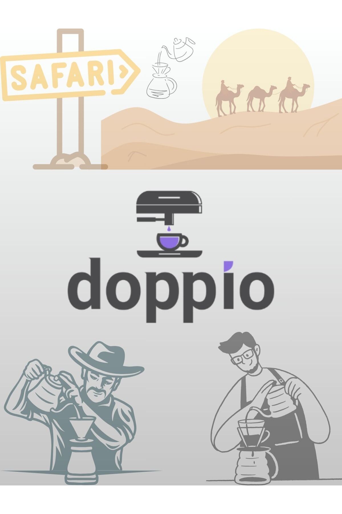 DOPPİO-3 حبوب - كولومبيا ريو ماندالينا، إثيوبيا غوجي وإثيوبيا يرغاتشيف (3 × 250 جرام مجموعة حبوب كاملة) 7