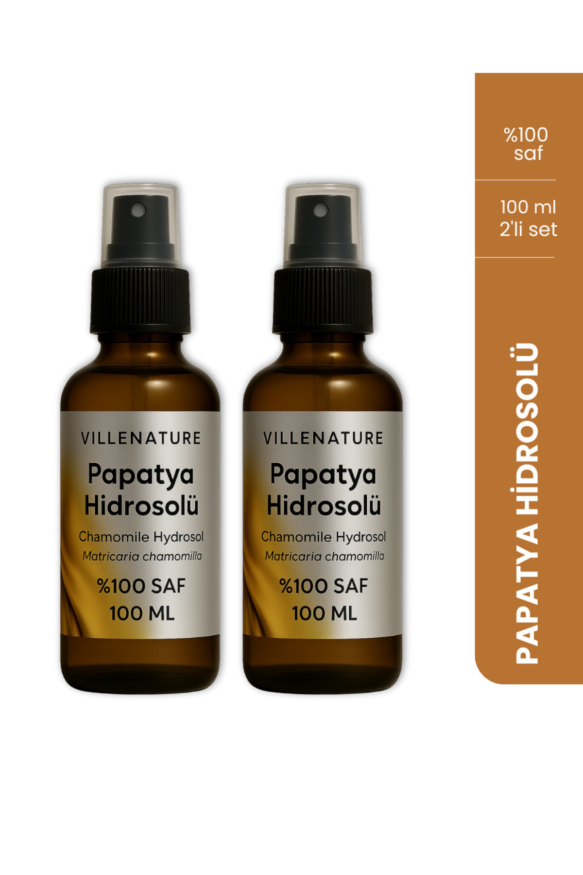 VILLENATURE 2'li Set Papatya Hidrosolü “Chamomile Hydrosol” (Chamomilla Recutita) 100 ML