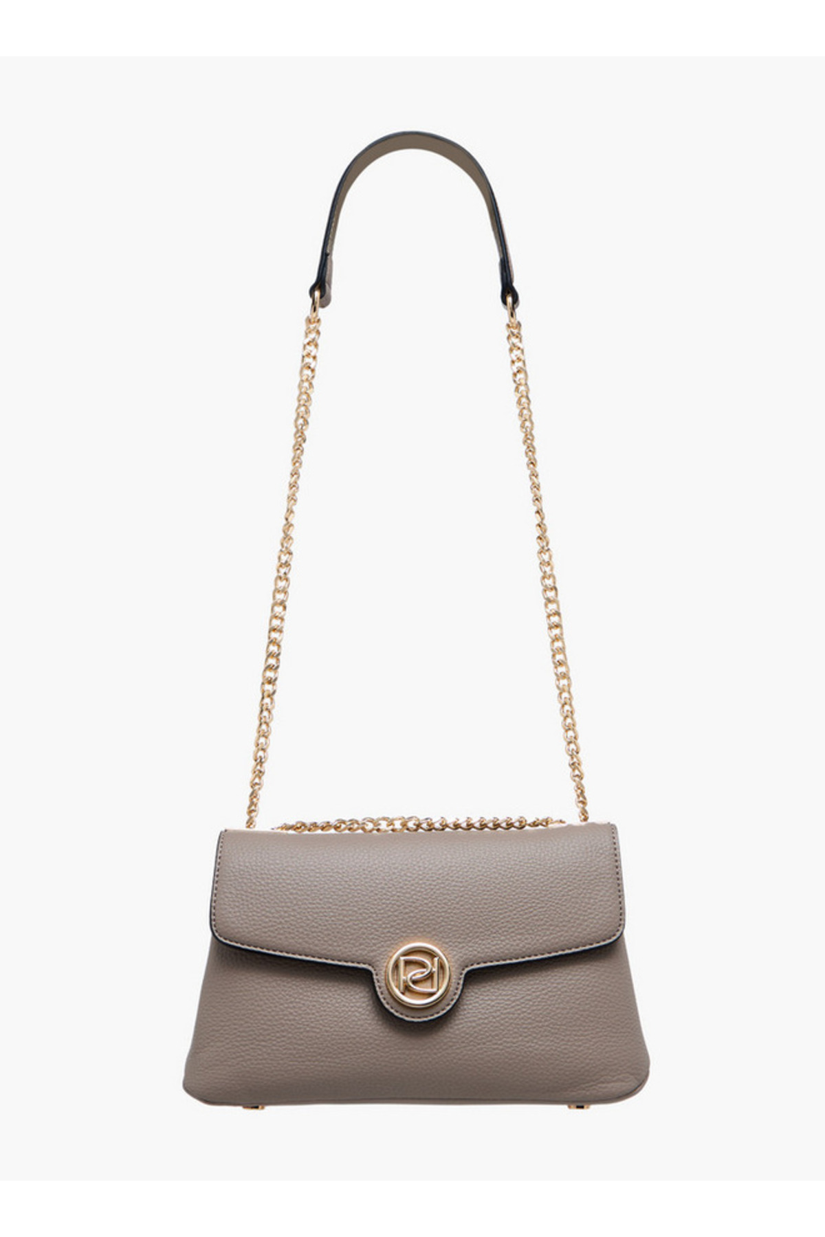 Paprika-Textured Crossbody Bag with Chain Strap 3
