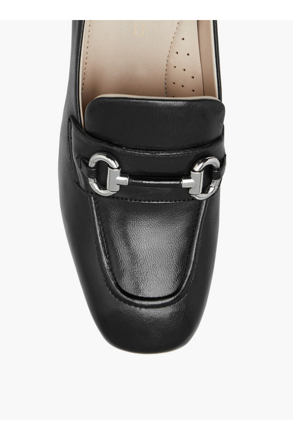 Paprika-Metallic Accent Slip-On Loafers with Block Heels 4