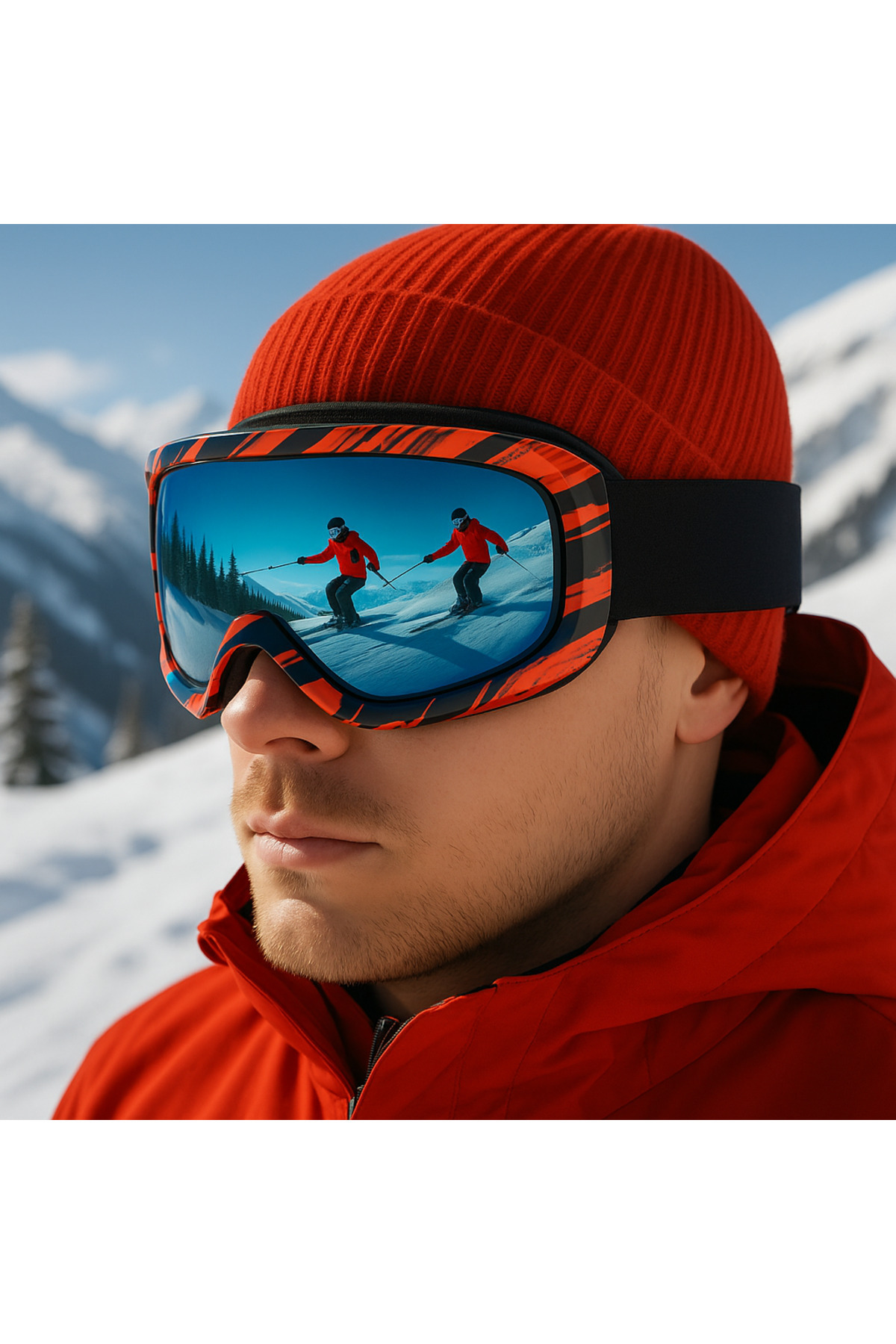 Angel Eyes Kayak Gözlüğü Antifog Ventilli Uv Korumalı Güneş Kar Gözlük Gökkuşağı Gümüş Snowboard Glasses Sporu