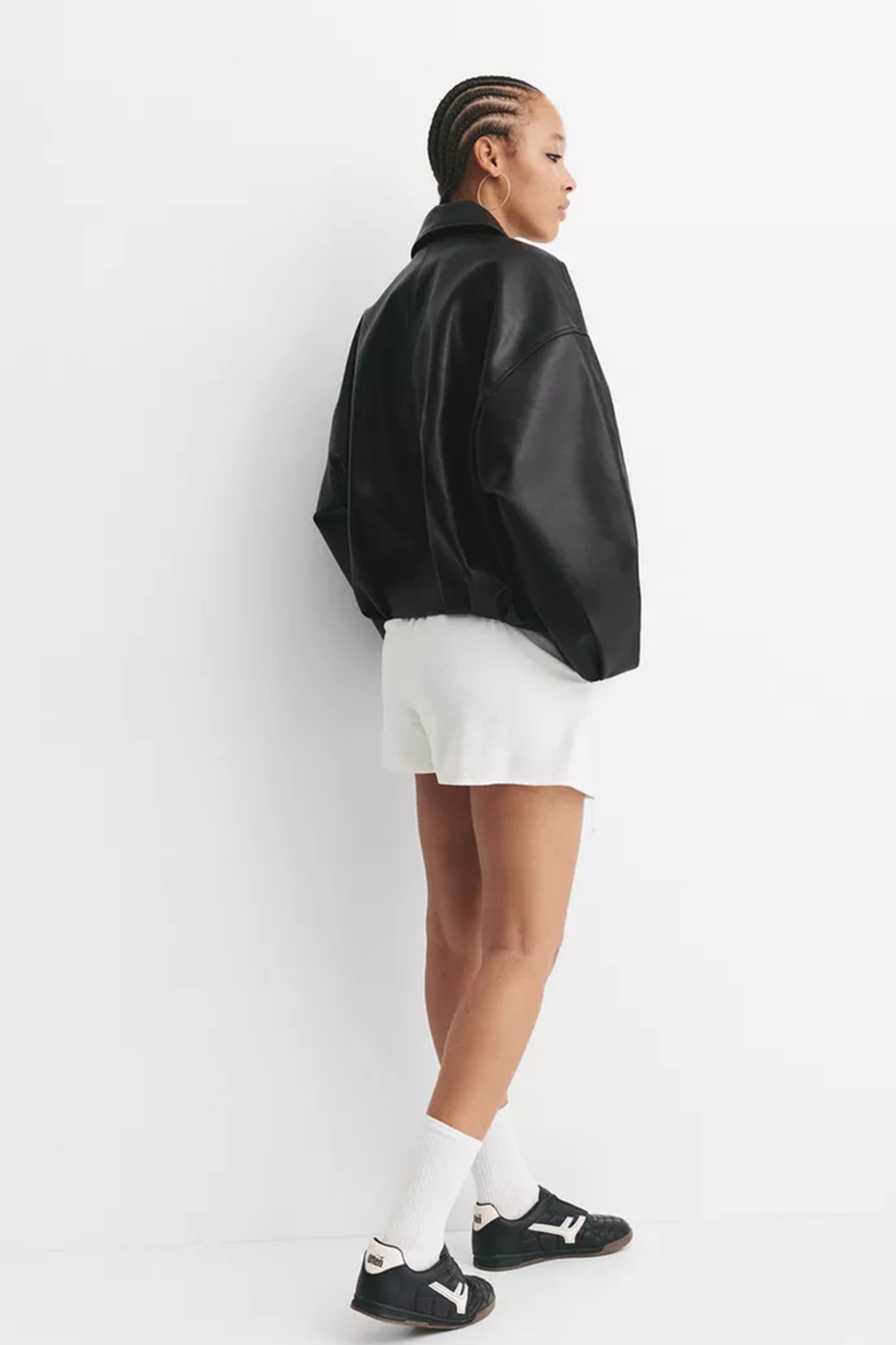 MANMARK  Kadın Oversize Tokalı Kemerli Deri Ceket –Rahat Kalıp,Günlük Dış Giyim| Yeni Sezon Trend Kadın Ceket - Görsel 6