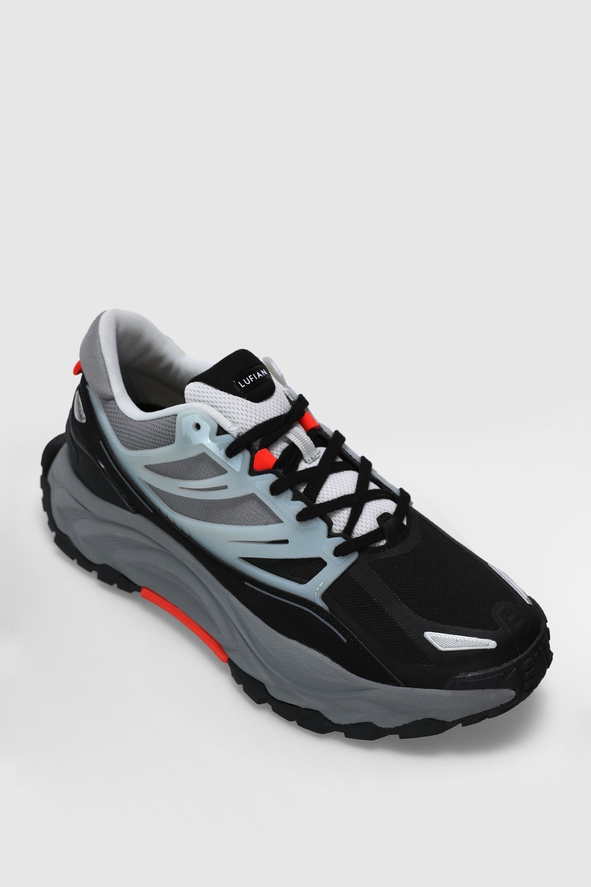 Lufian  112230202 Edwın Sneaker Erkek Deri Ayakkabı SİYAH - Görsel 4