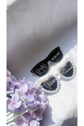 lotusatölye Gelin Damat Gözlük- Bride Gözlük incili