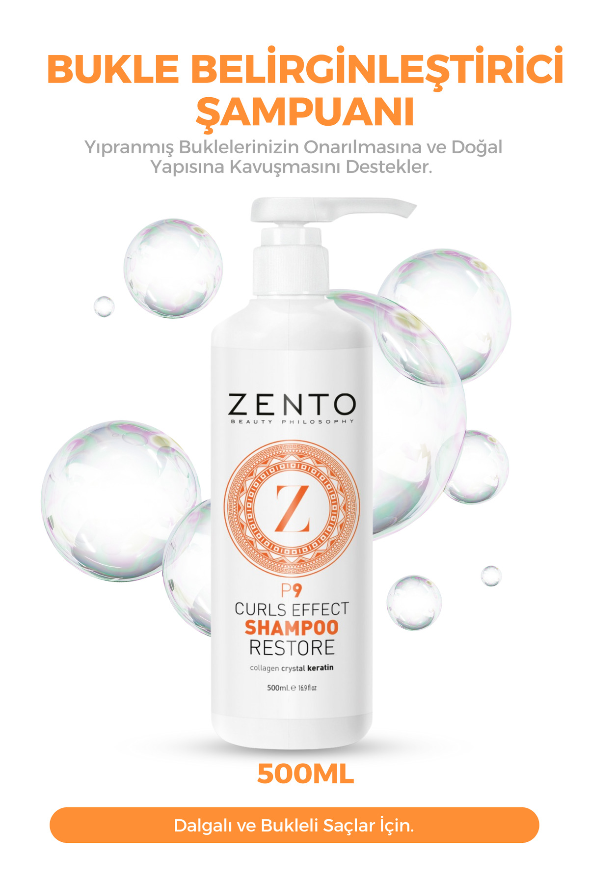 ZENTO P9 Curls Effect Bukle Belirginleştirme Etkili Saç Bakım