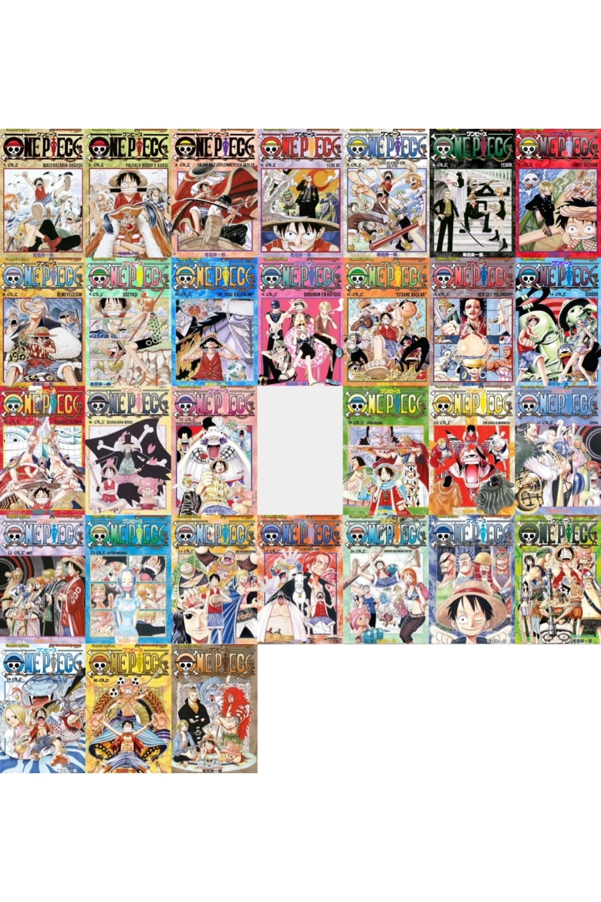 Gerekli Şeyler Yayıncılık One Piece 1-17, 19-31 Arası (18.Cilt yok