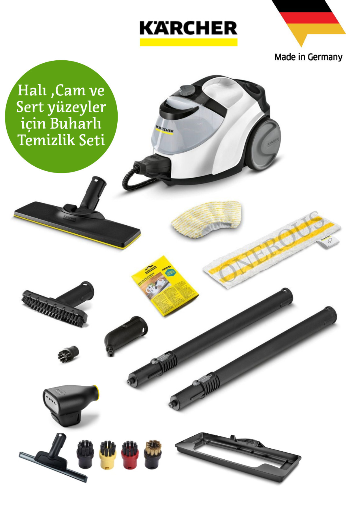 Karcher Sc 5 Easyfix Iron Plug Buharlı Temizlik Foşur Foşur Ekstralı Ütü Başlıklı + Halı başlığı FULL set