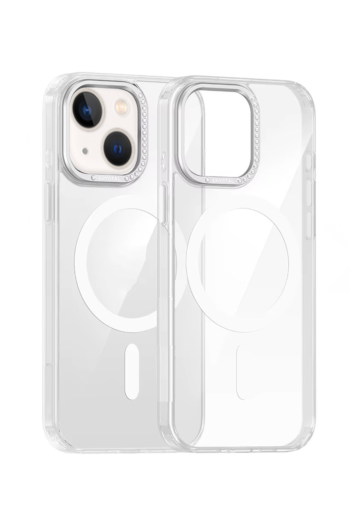 OSG-iPhone 13 and 14 Compatible Premium Case with Stone Camera Frame, Hard and Non-Yellowing Phone Case 1